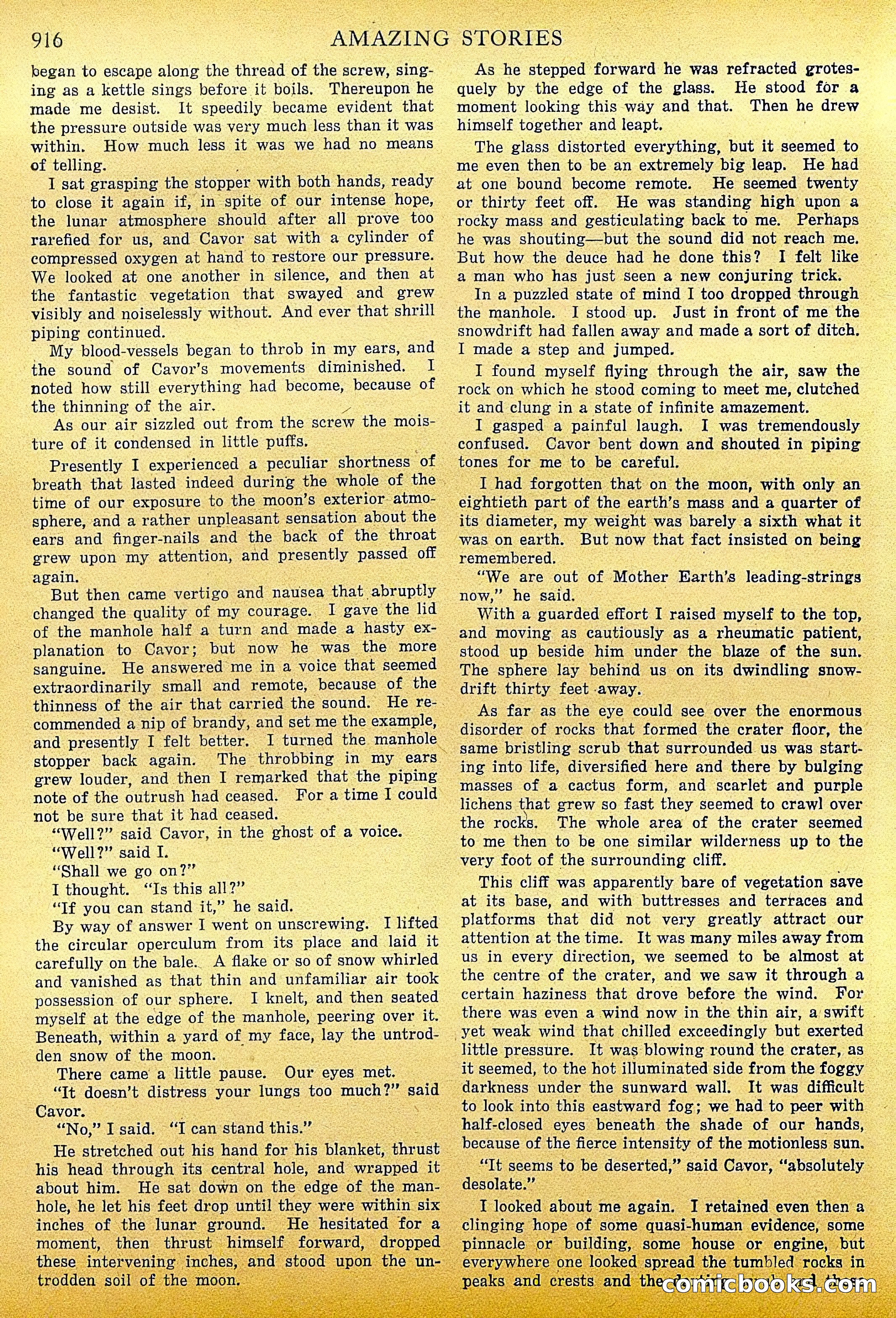 The First Men in the Moon by H.G. Wells — page 21 of 69