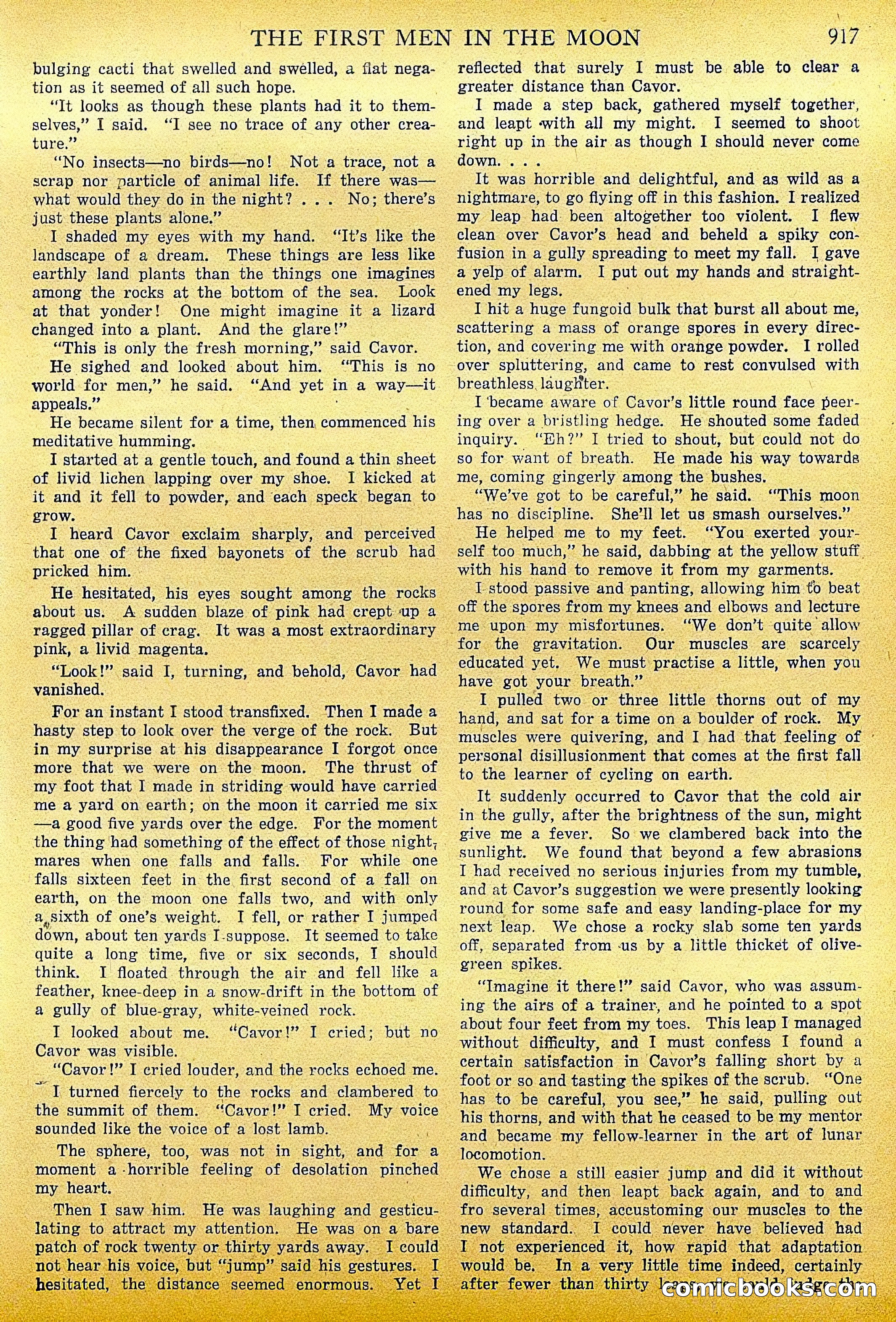 The First Men in the Moon by H.G. Wells — page 22 of 69