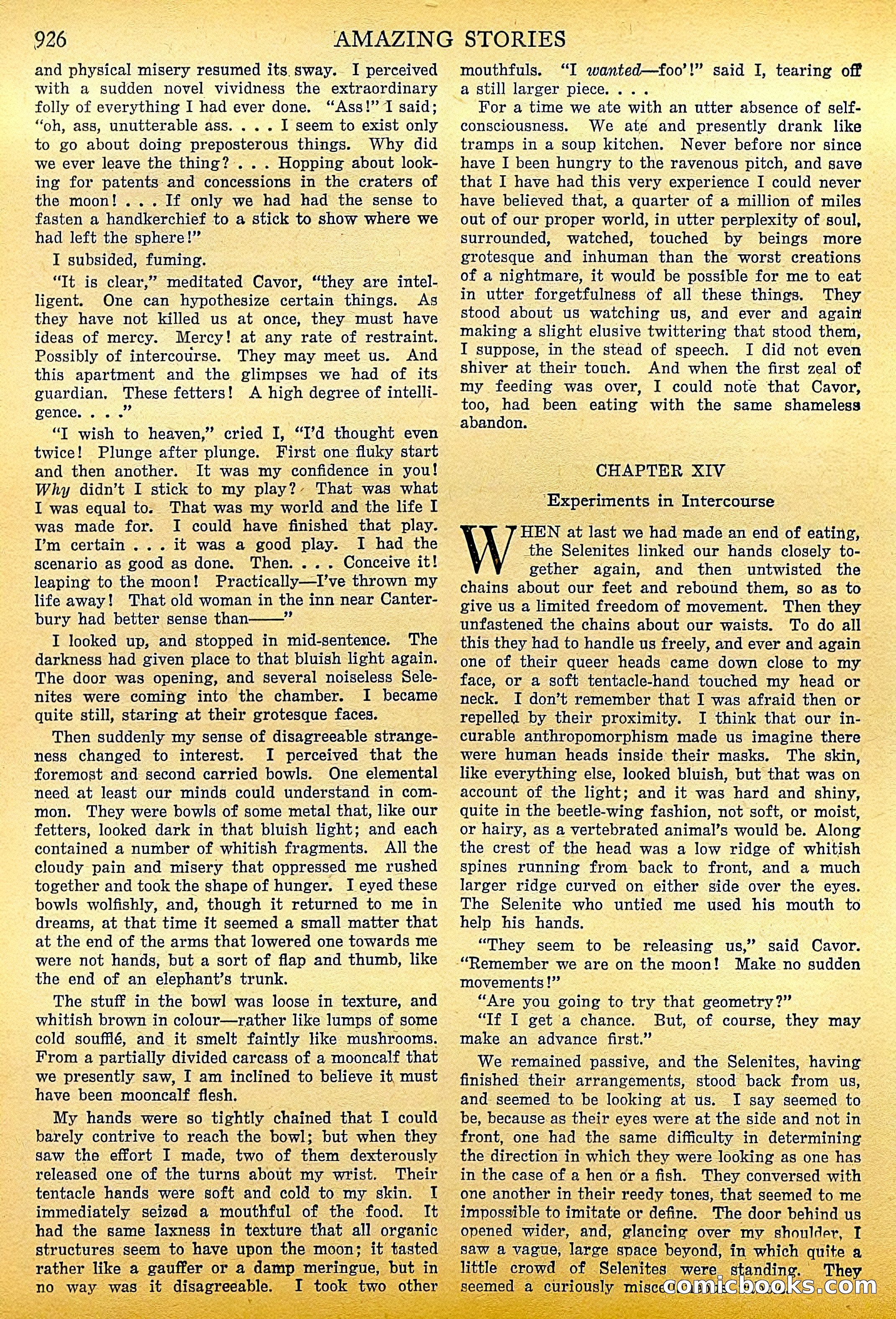 The First Men in the Moon by H.G. Wells — page 31 of 69