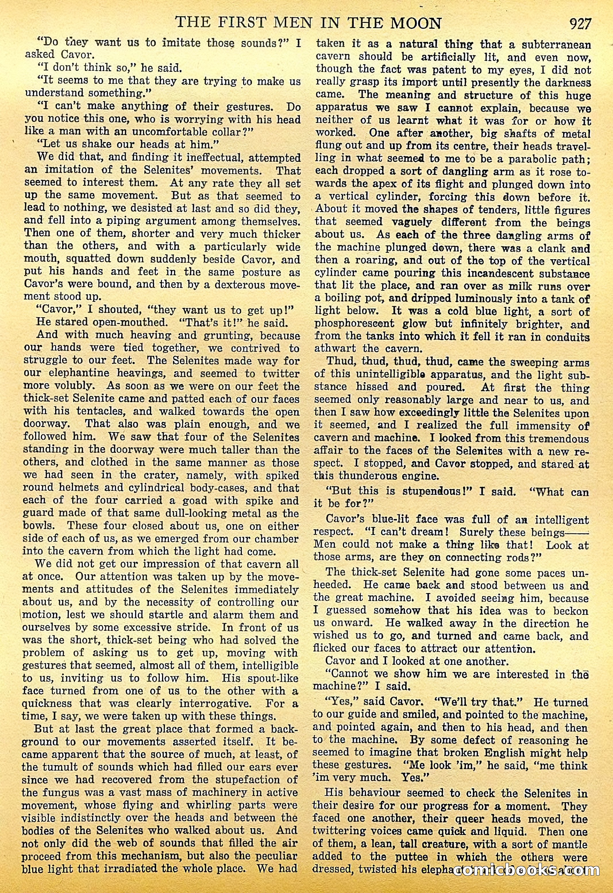 The First Men in the Moon by H.G. Wells — page 32 of 69