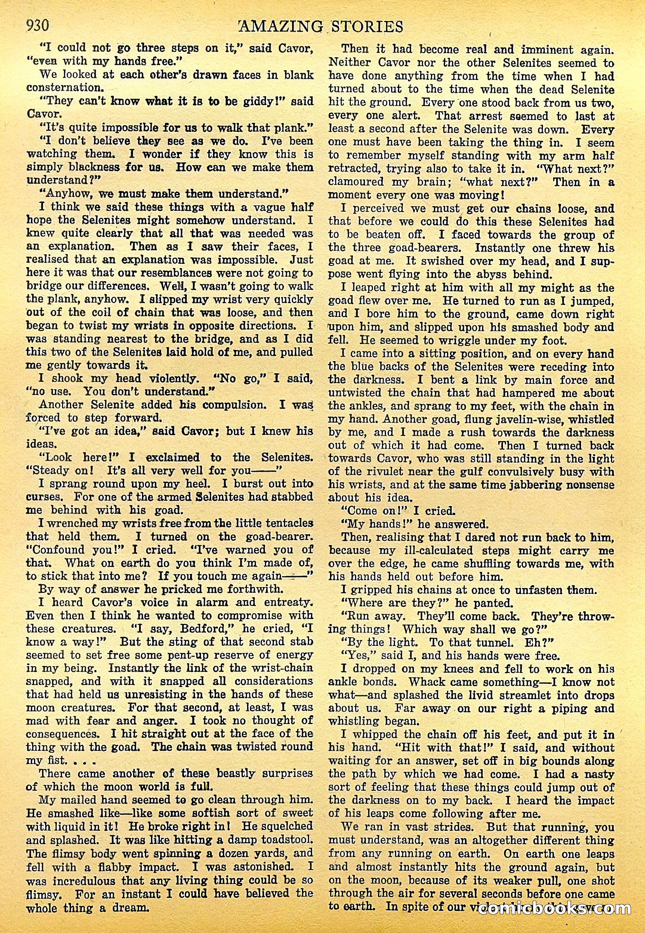 The First Men in the Moon by H.G. Wells — page 35 of 69