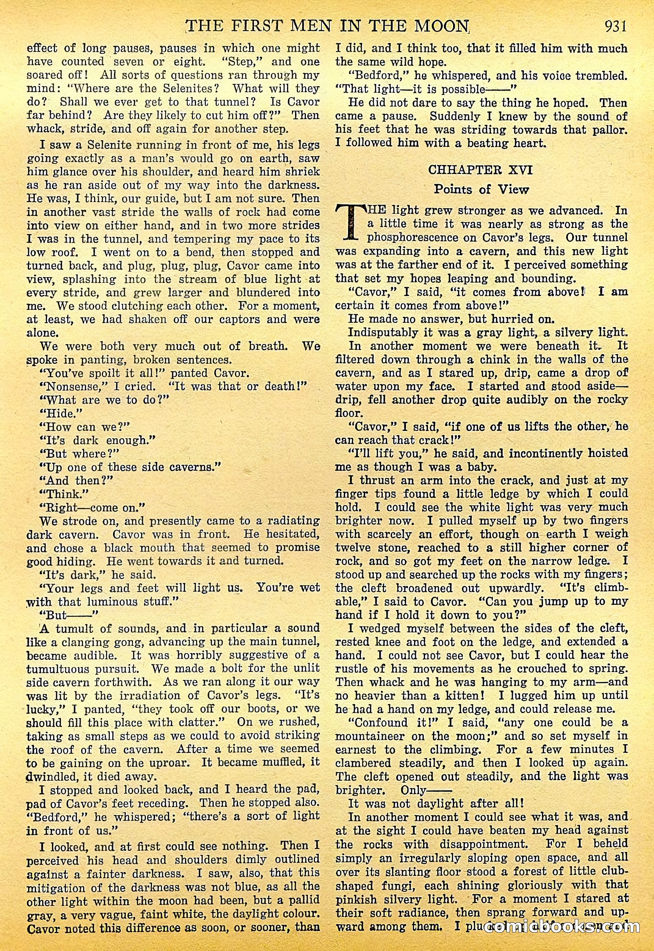 The First Men in the Moon by H.G. Wells — page 36 of 69