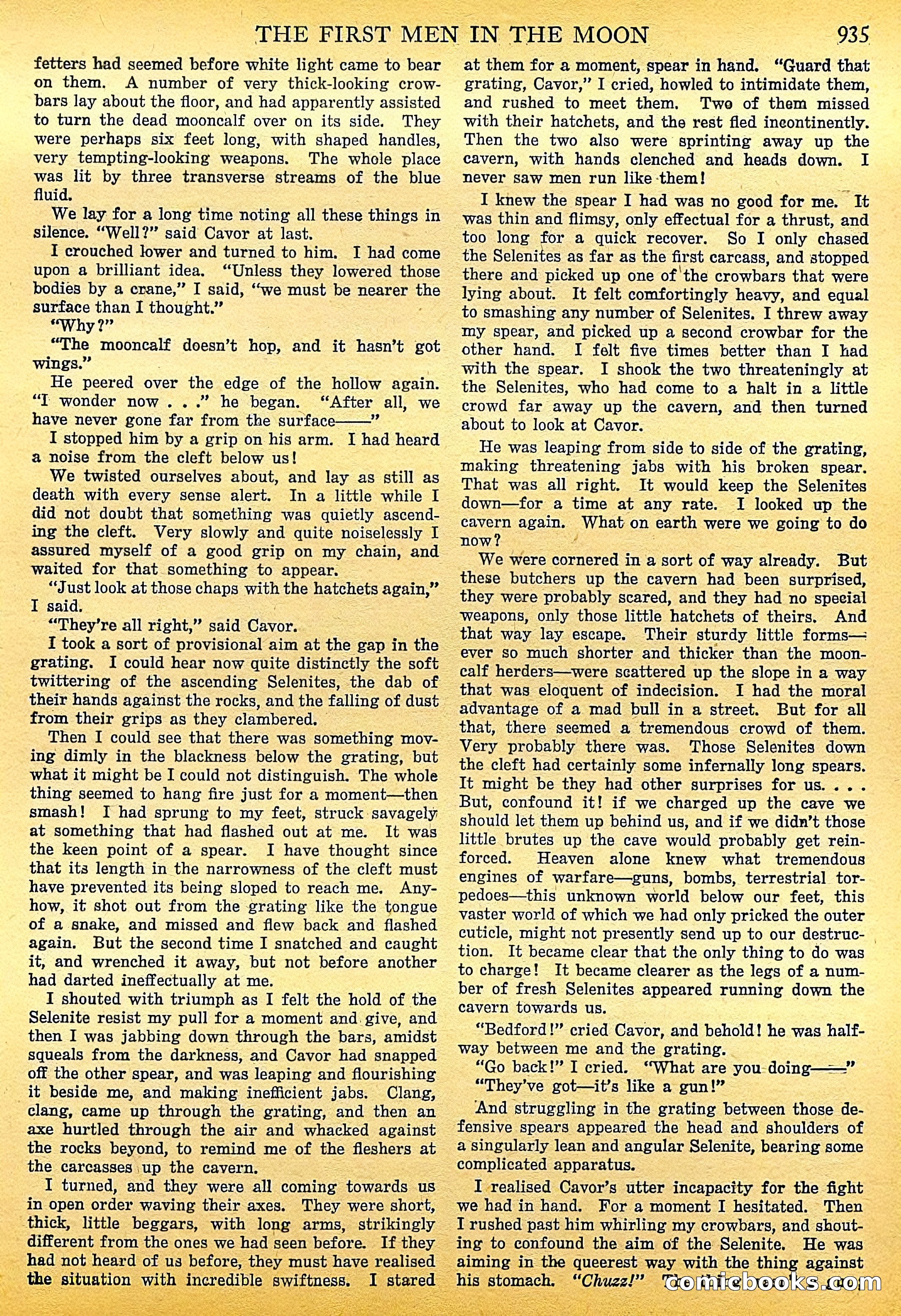 The First Men in the Moon by H.G. Wells — page 40 of 69
