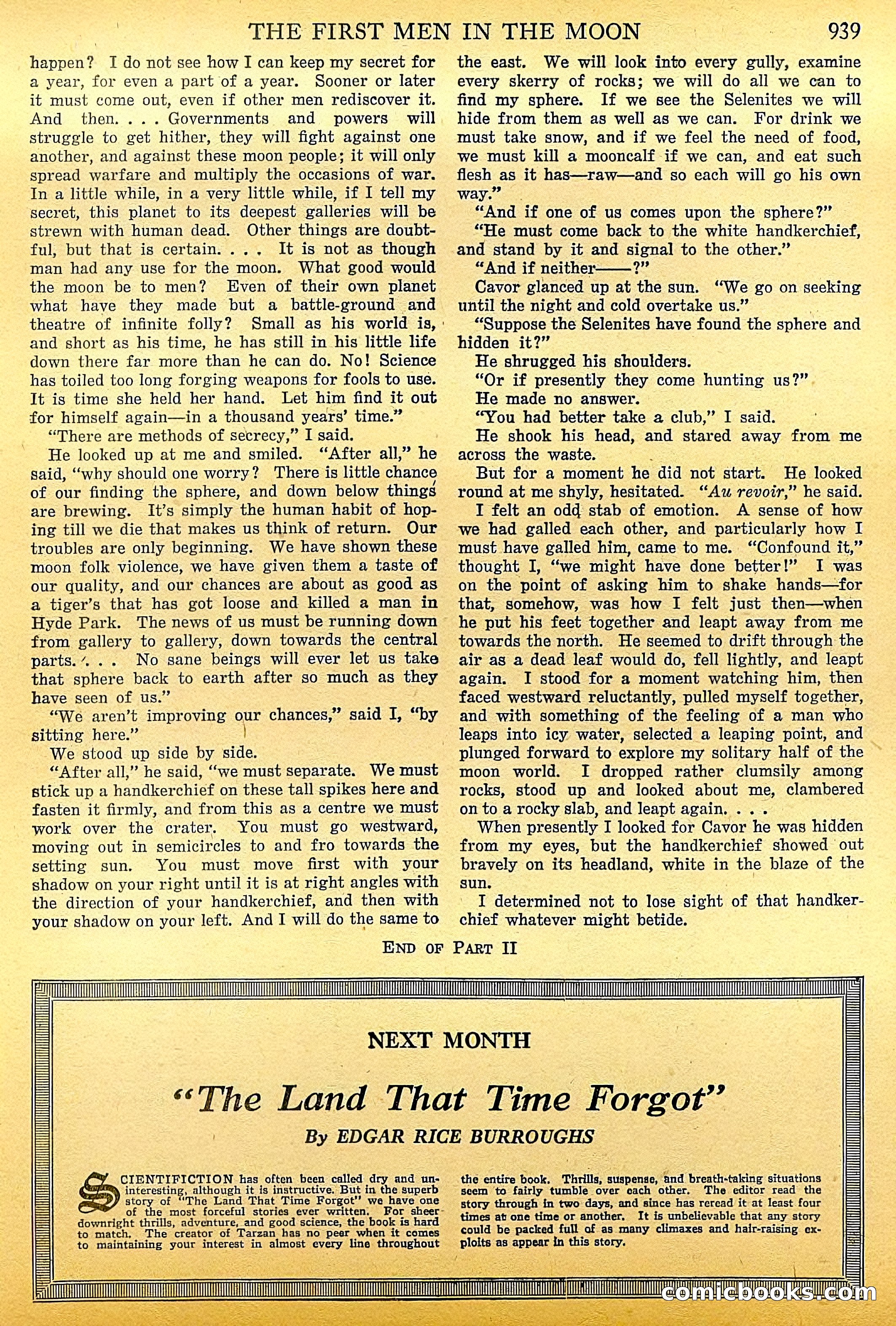 The First Men in the Moon by H.G. Wells — page 44 of 69