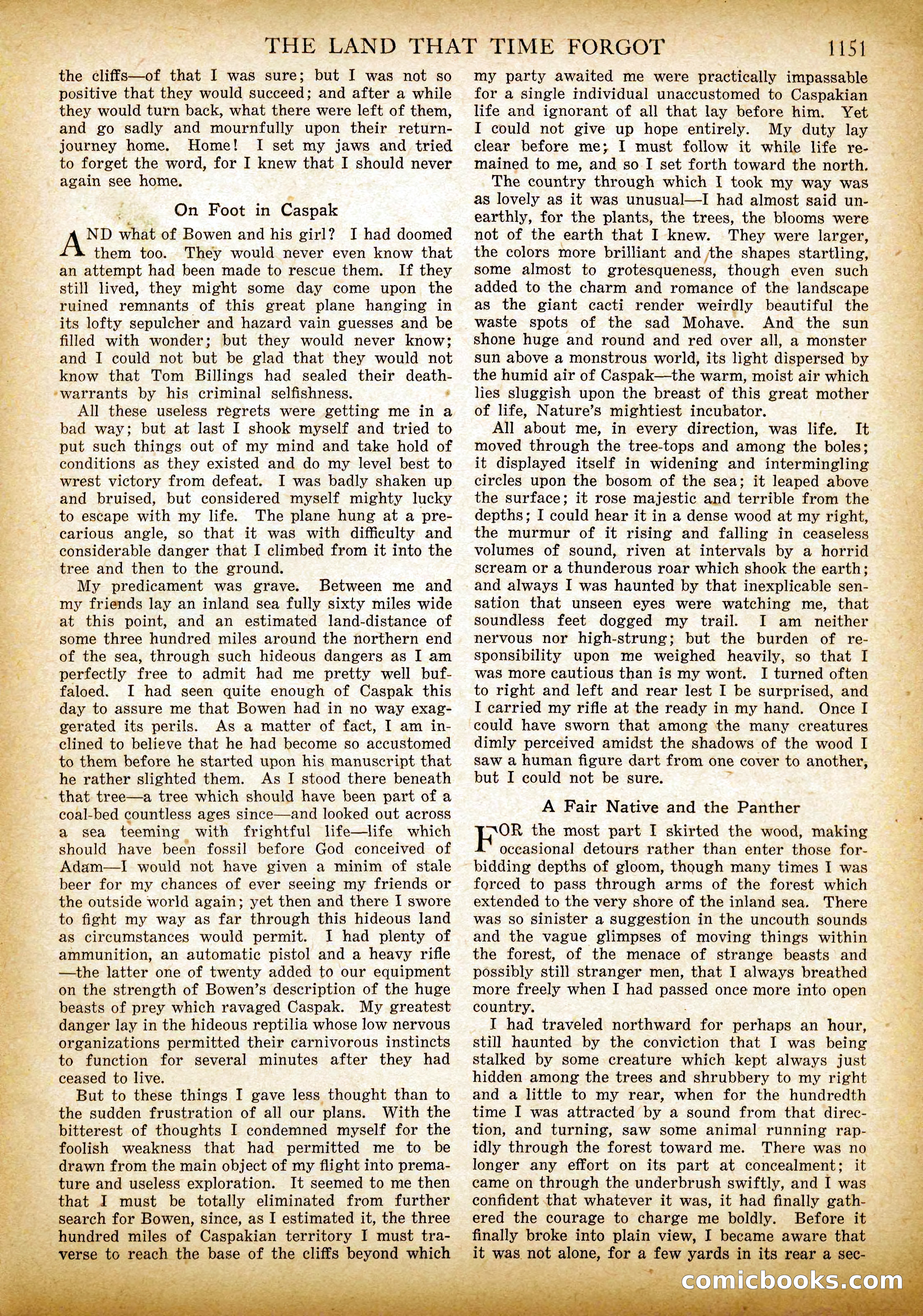 The Land That Time Forgot by Edgar Rice Burroughs — page 40 of 104