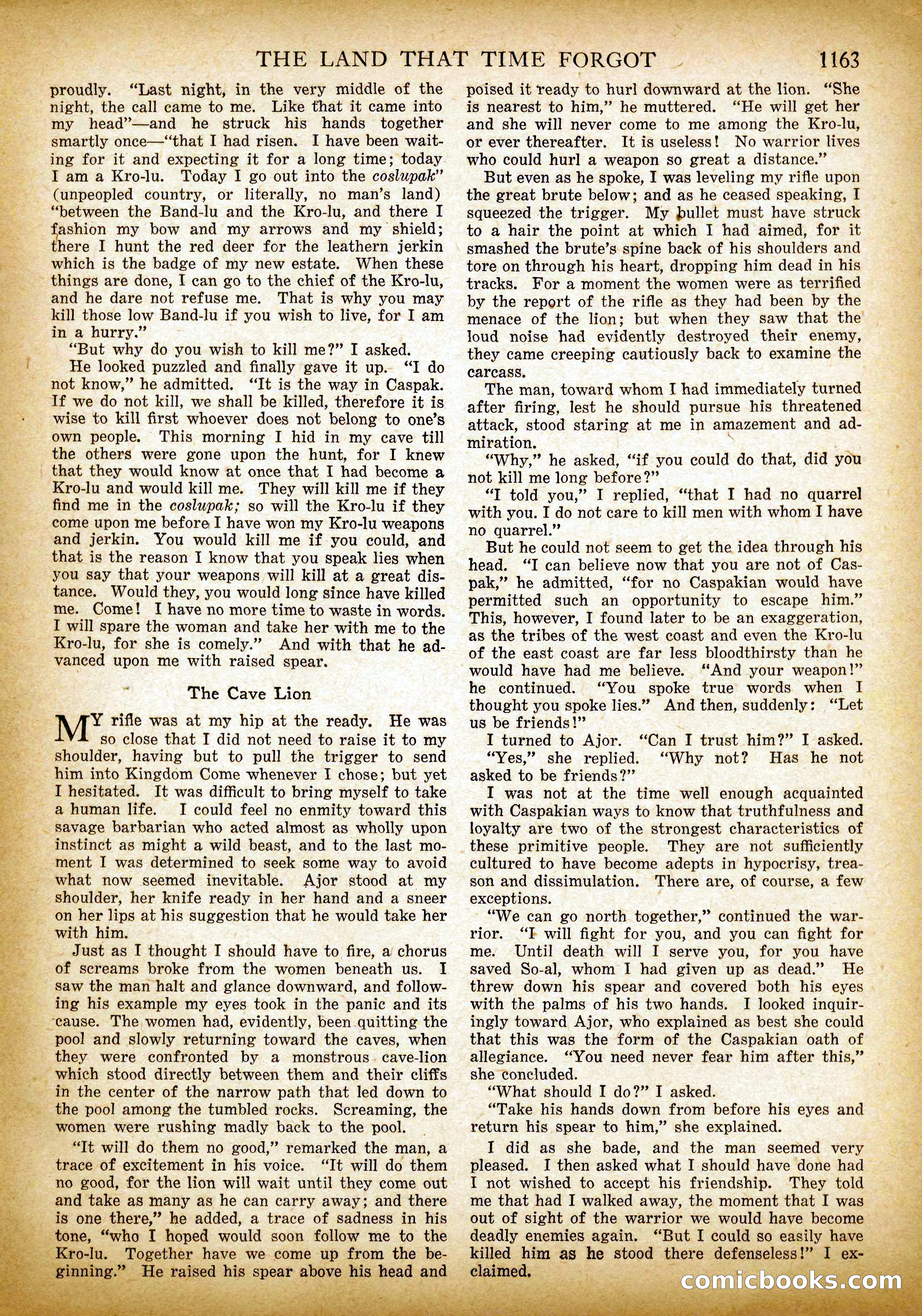 The Land That Time Forgot by Edgar Rice Burroughs — page 52 of 104