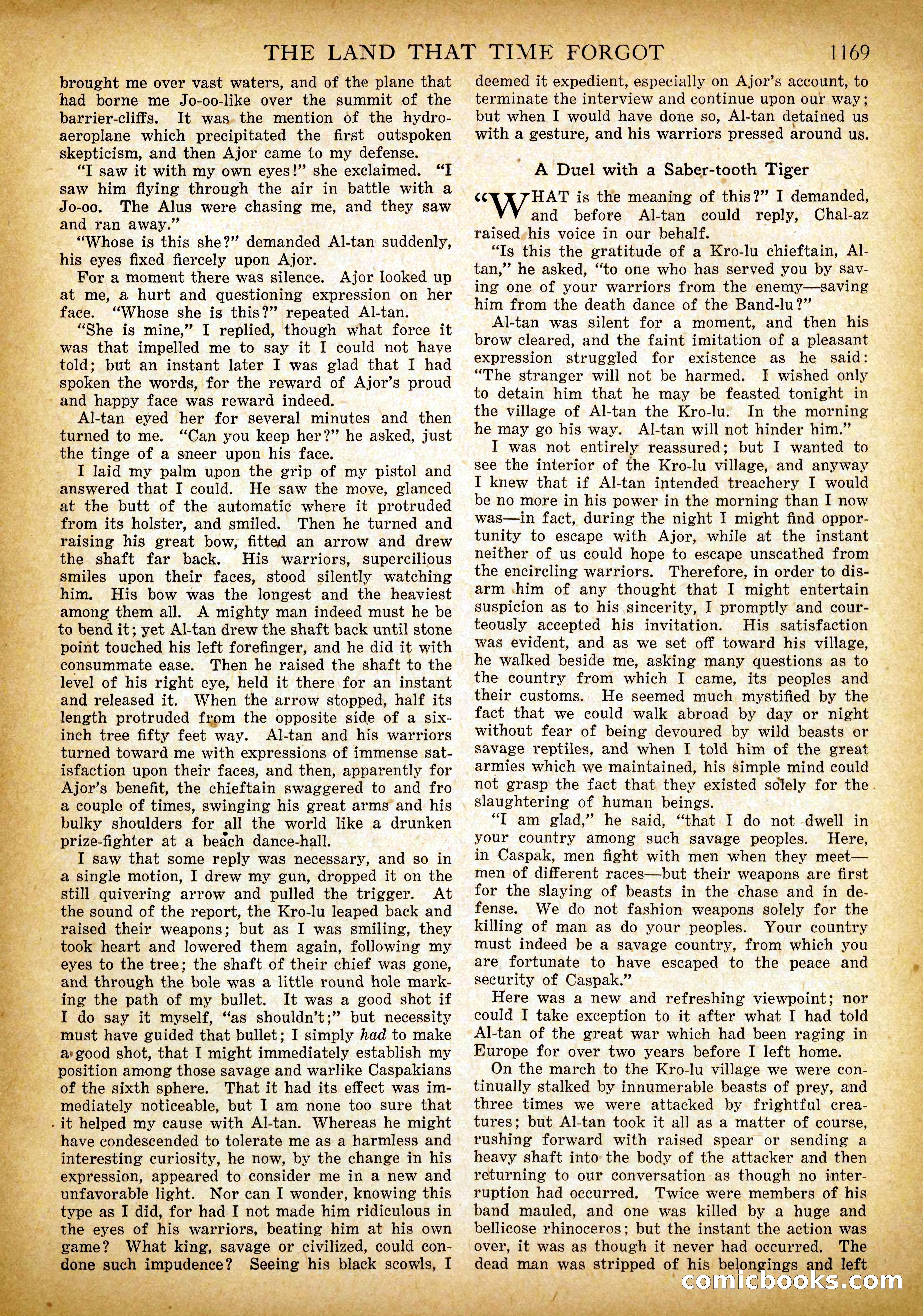 The Land That Time Forgot by Edgar Rice Burroughs — page 58 of 104