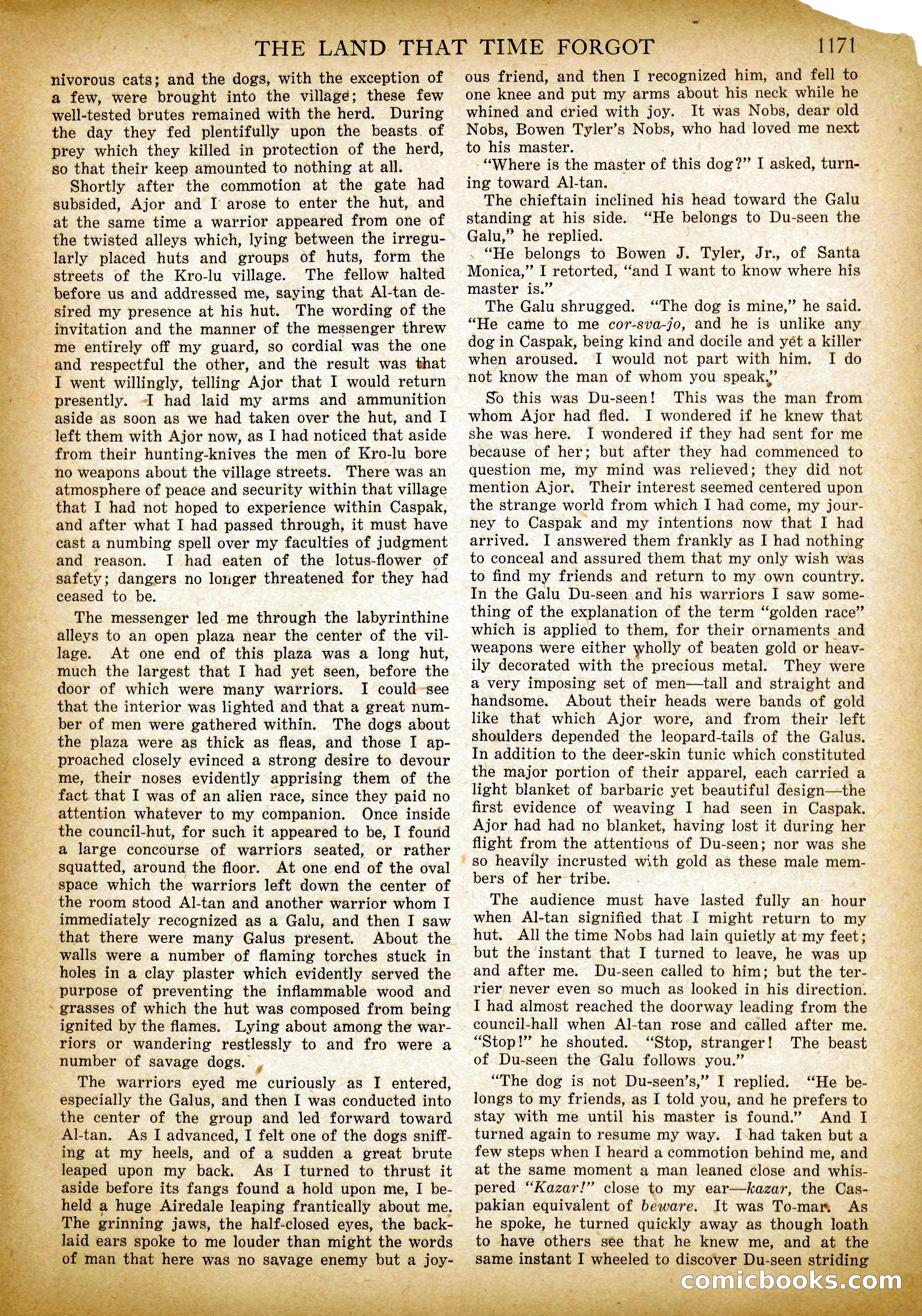 The Land That Time Forgot by Edgar Rice Burroughs — page 60 of 104