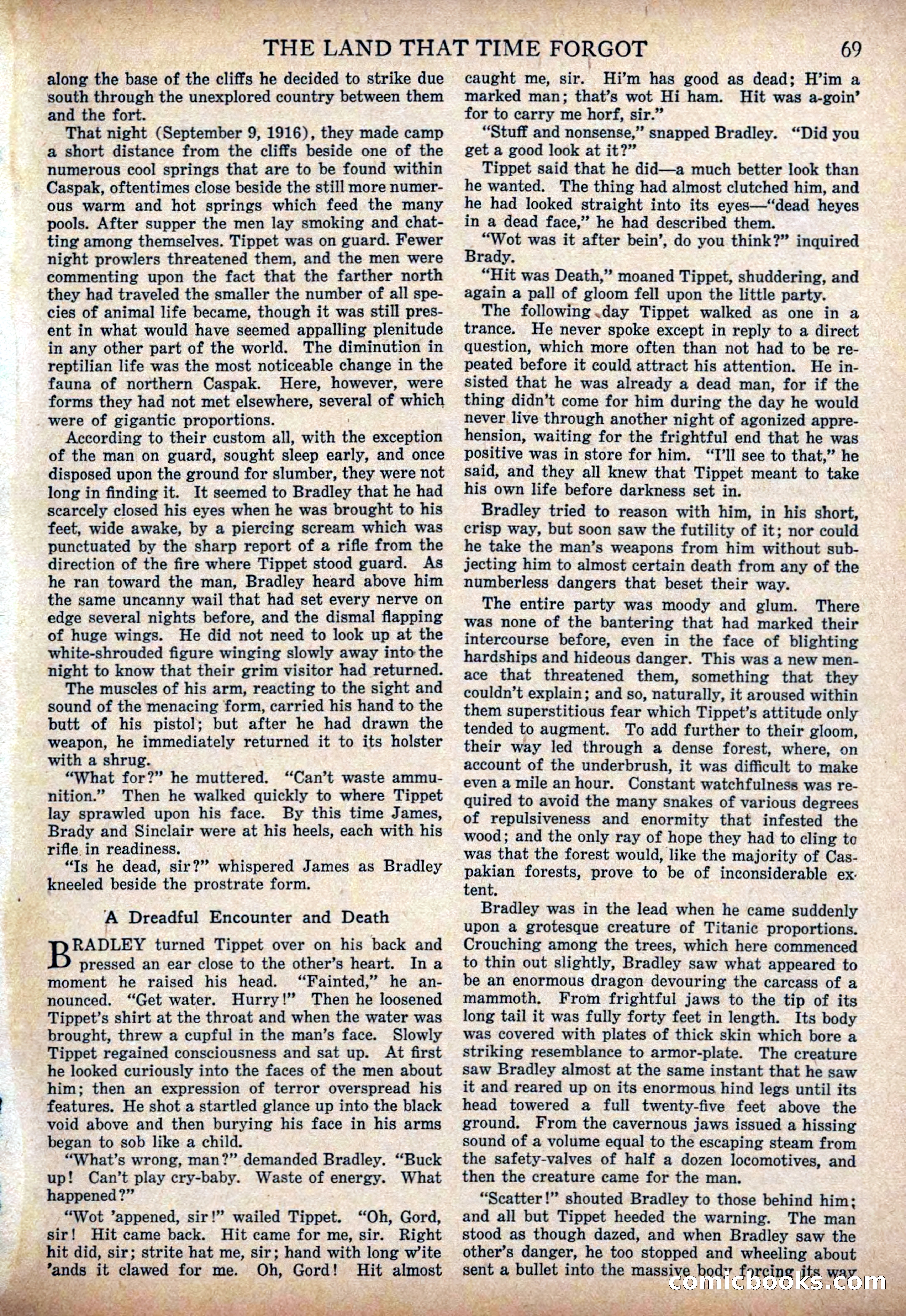 The Land That Time Forgot by Edgar Rice Burroughs — page 75 of 104