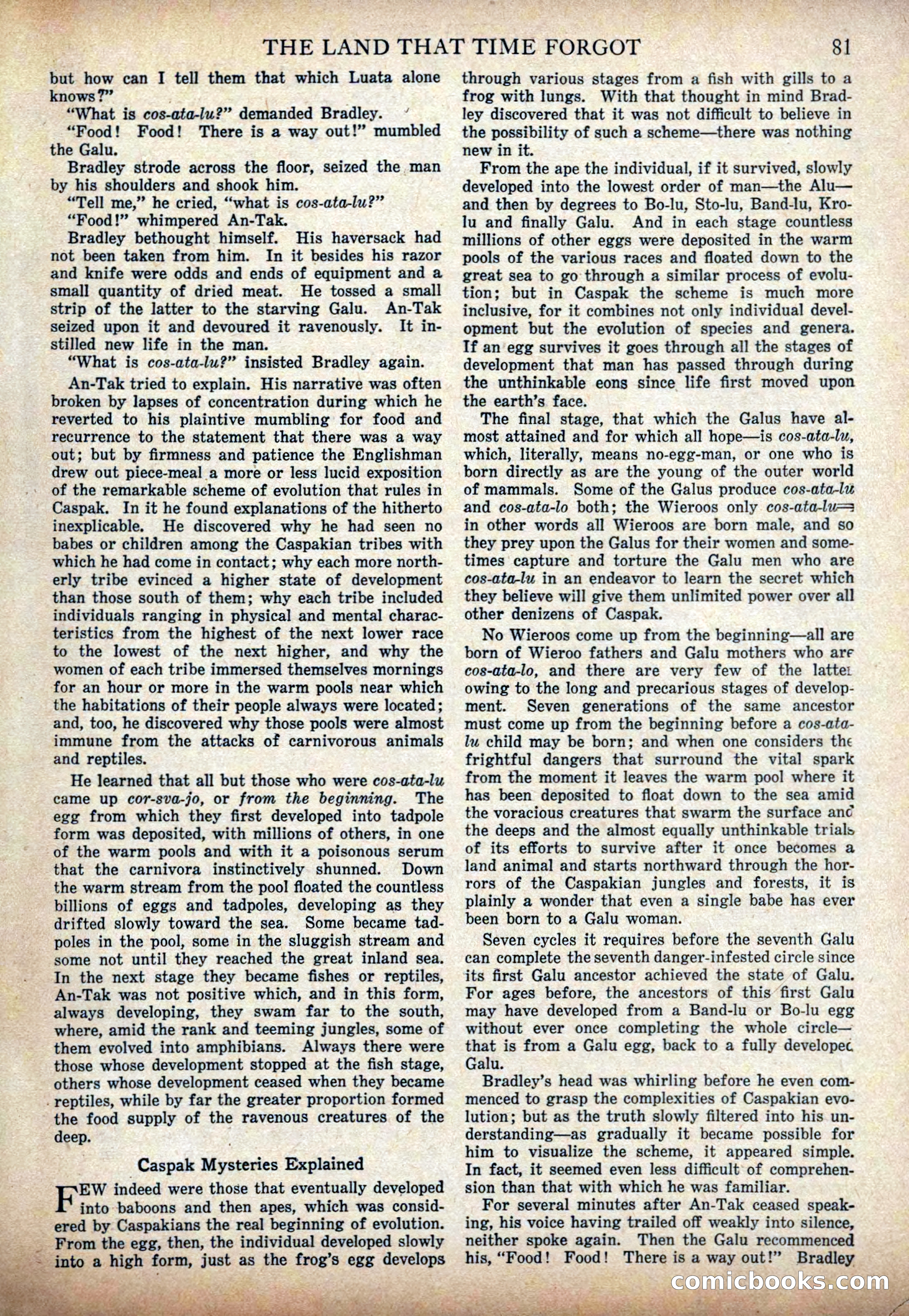 The Land That Time Forgot by Edgar Rice Burroughs — page 87 of 104