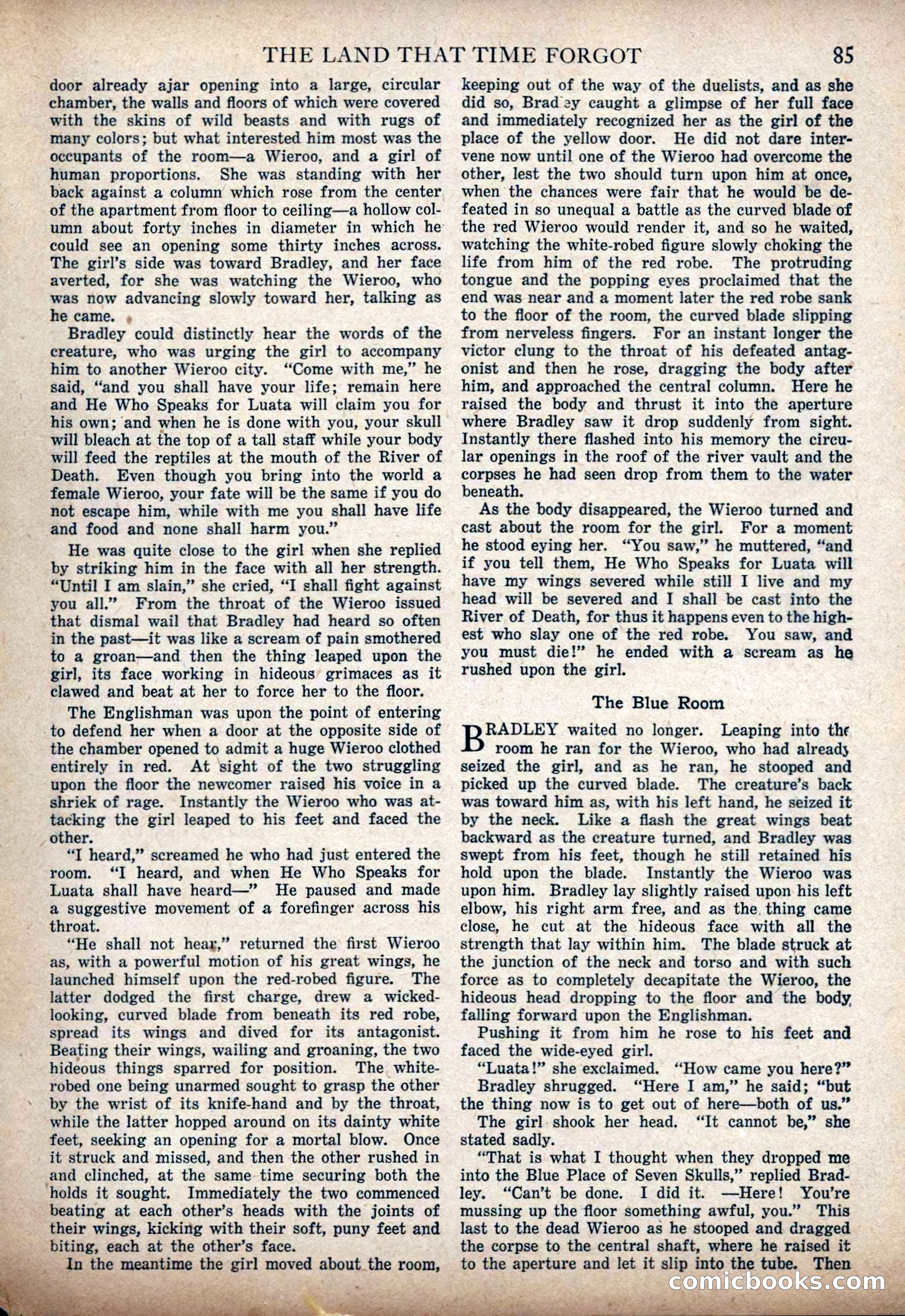 The Land That Time Forgot by Edgar Rice Burroughs — page 91 of 104