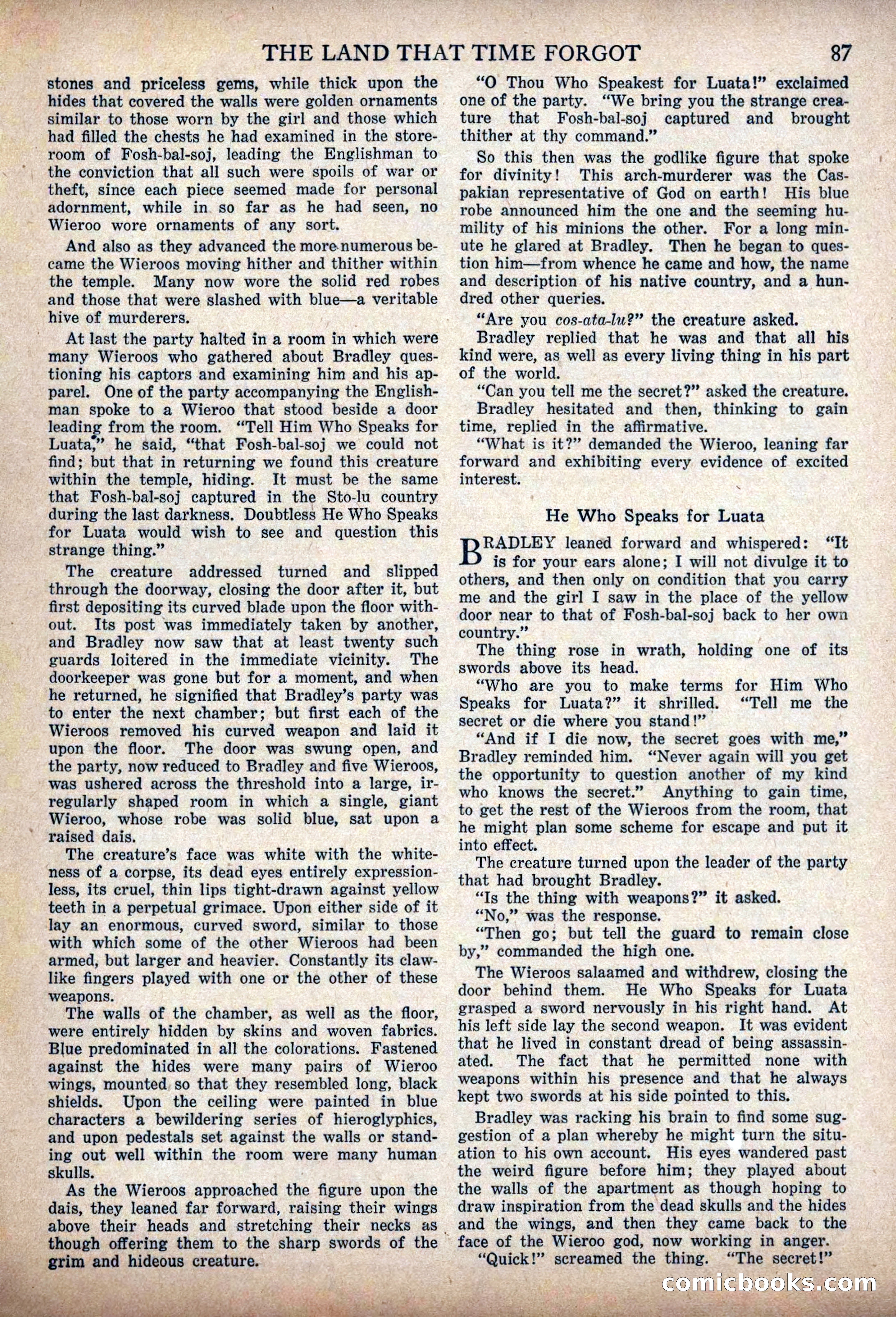 The Land That Time Forgot by Edgar Rice Burroughs — page 93 of 104