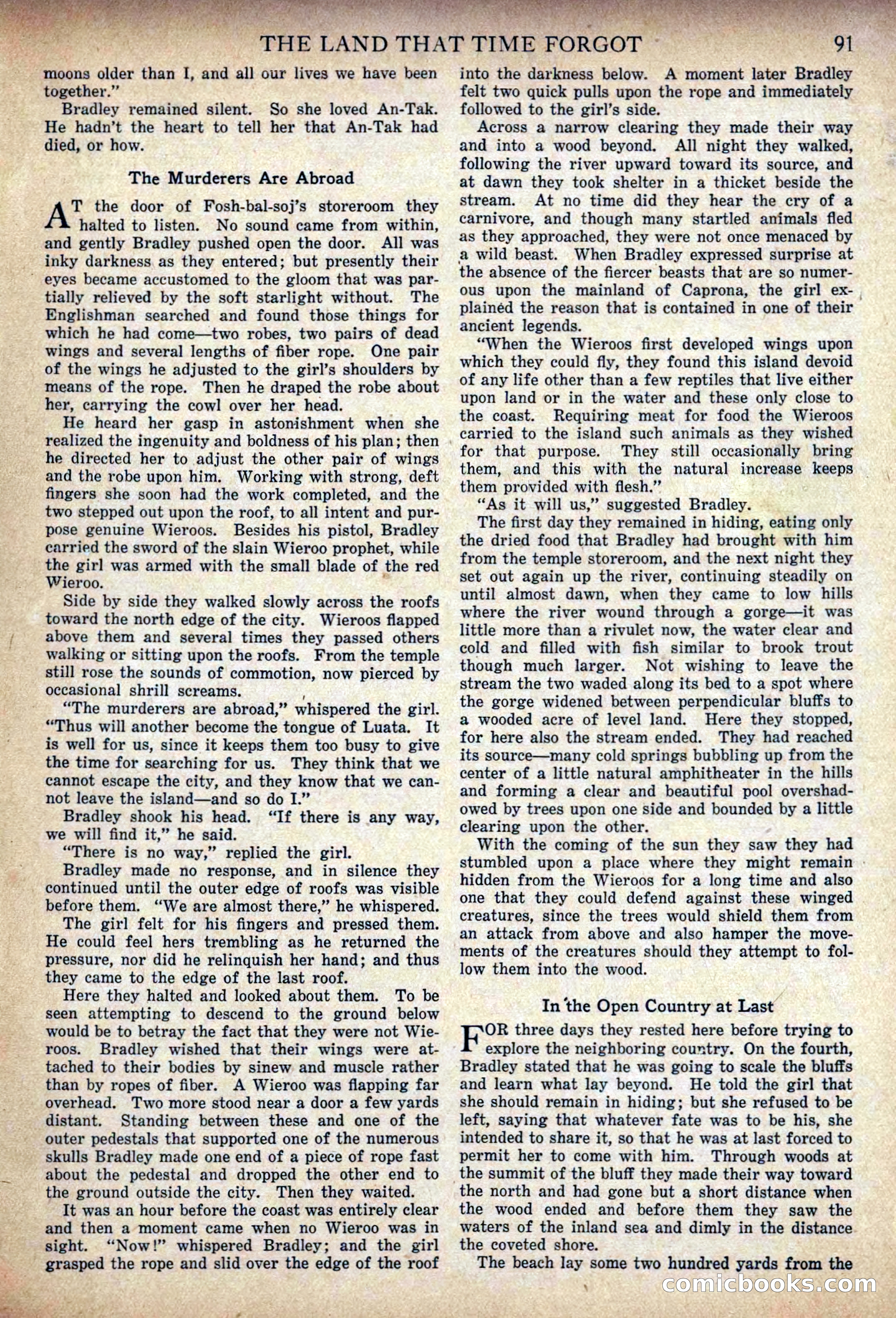 The Land That Time Forgot by Edgar Rice Burroughs — page 97 of 104