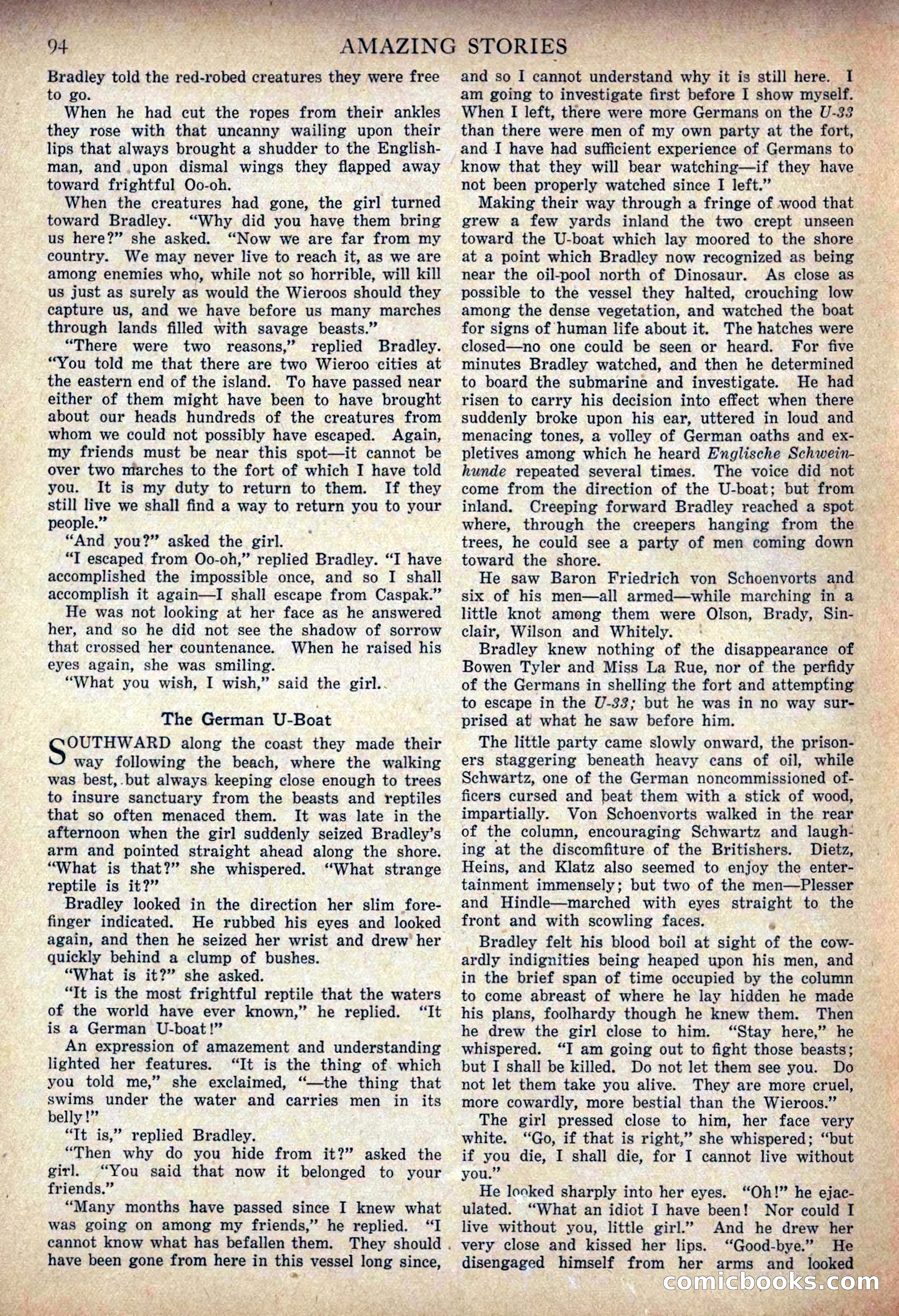 The Land That Time Forgot by Edgar Rice Burroughs — page 100 of 104