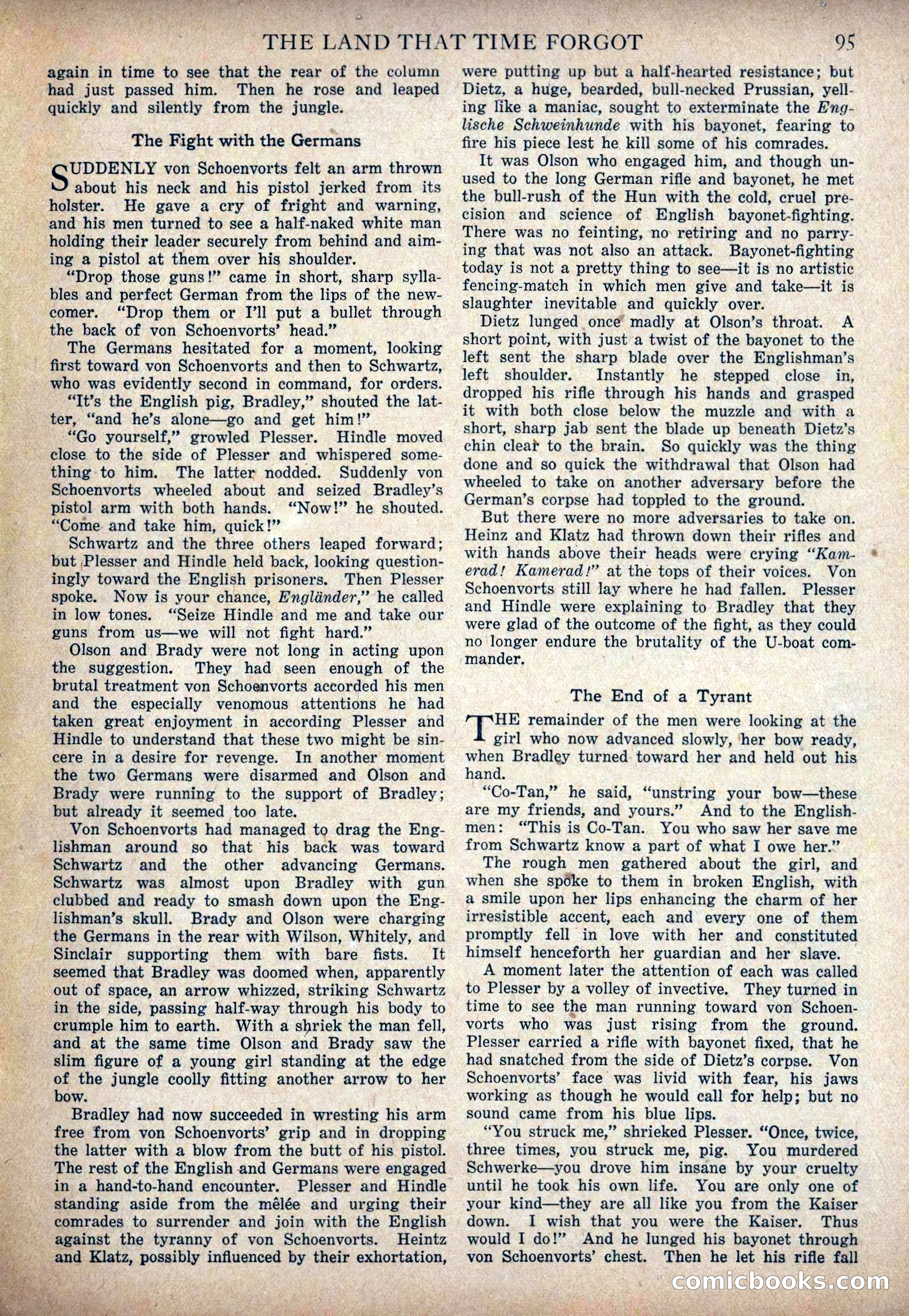 The Land That Time Forgot by Edgar Rice Burroughs — page 101 of 104