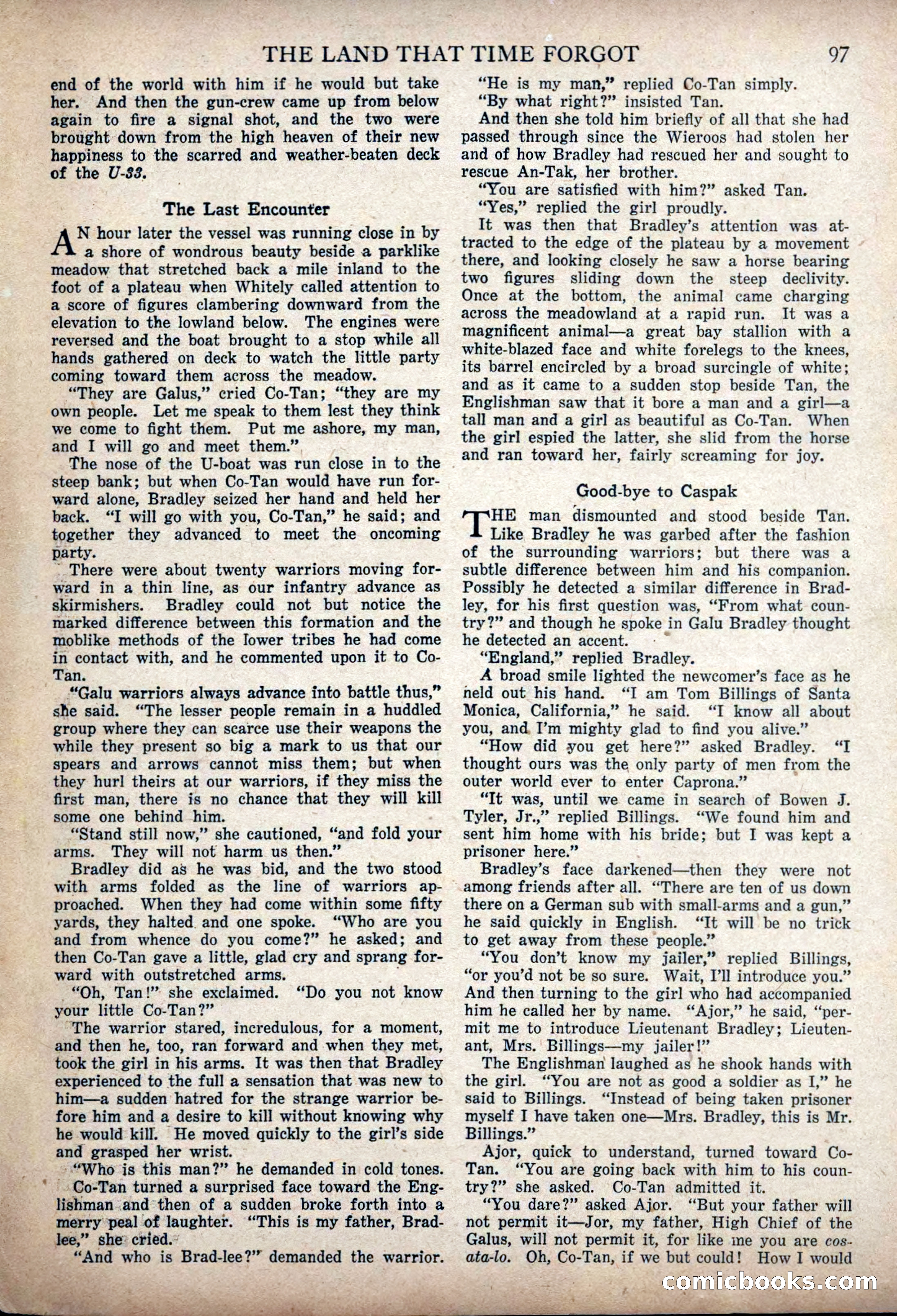 The Land That Time Forgot by Edgar Rice Burroughs — page 103 of 104
