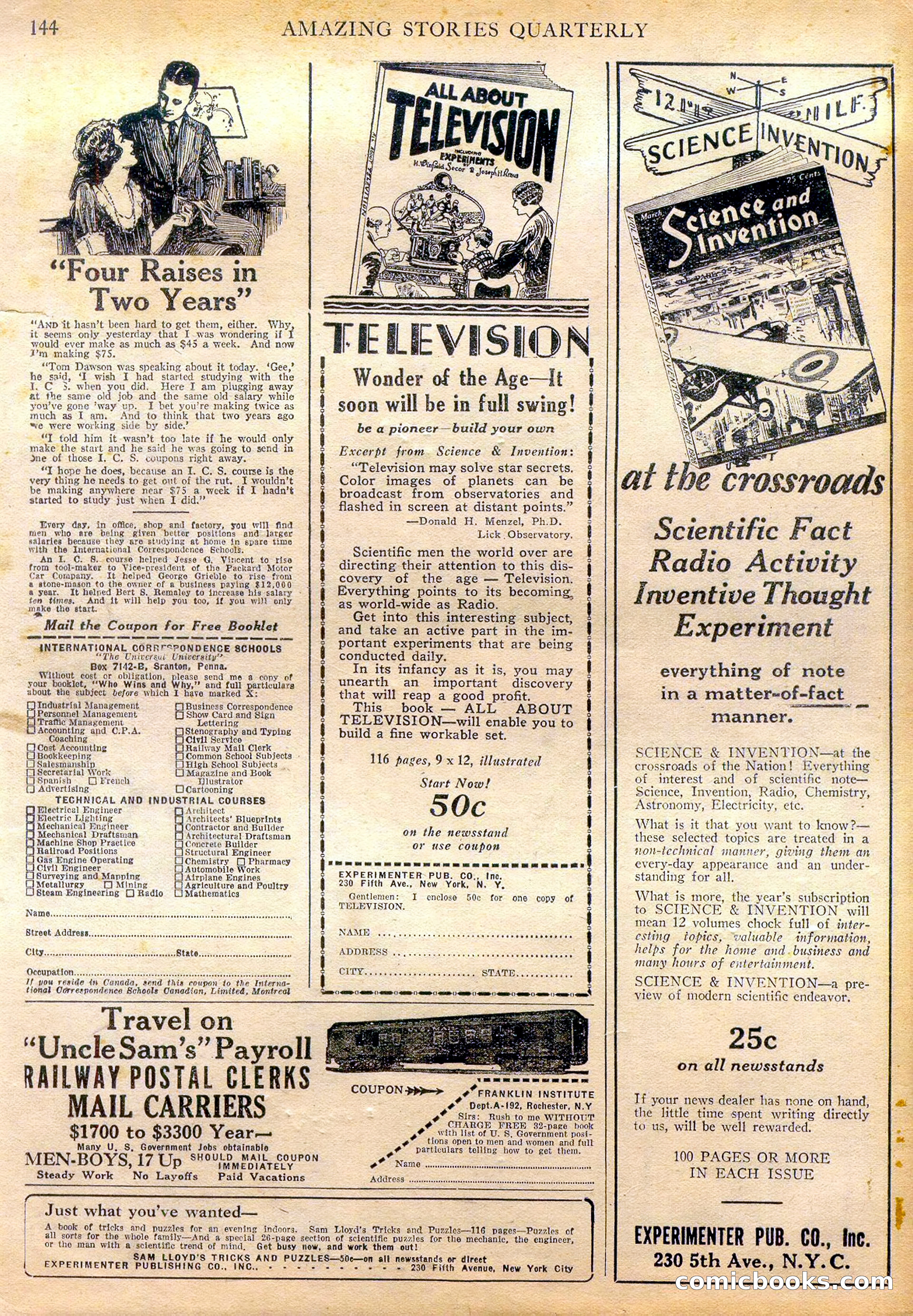 Amazing Stories Quarterly, Winter 1928 — page 146 of 148
