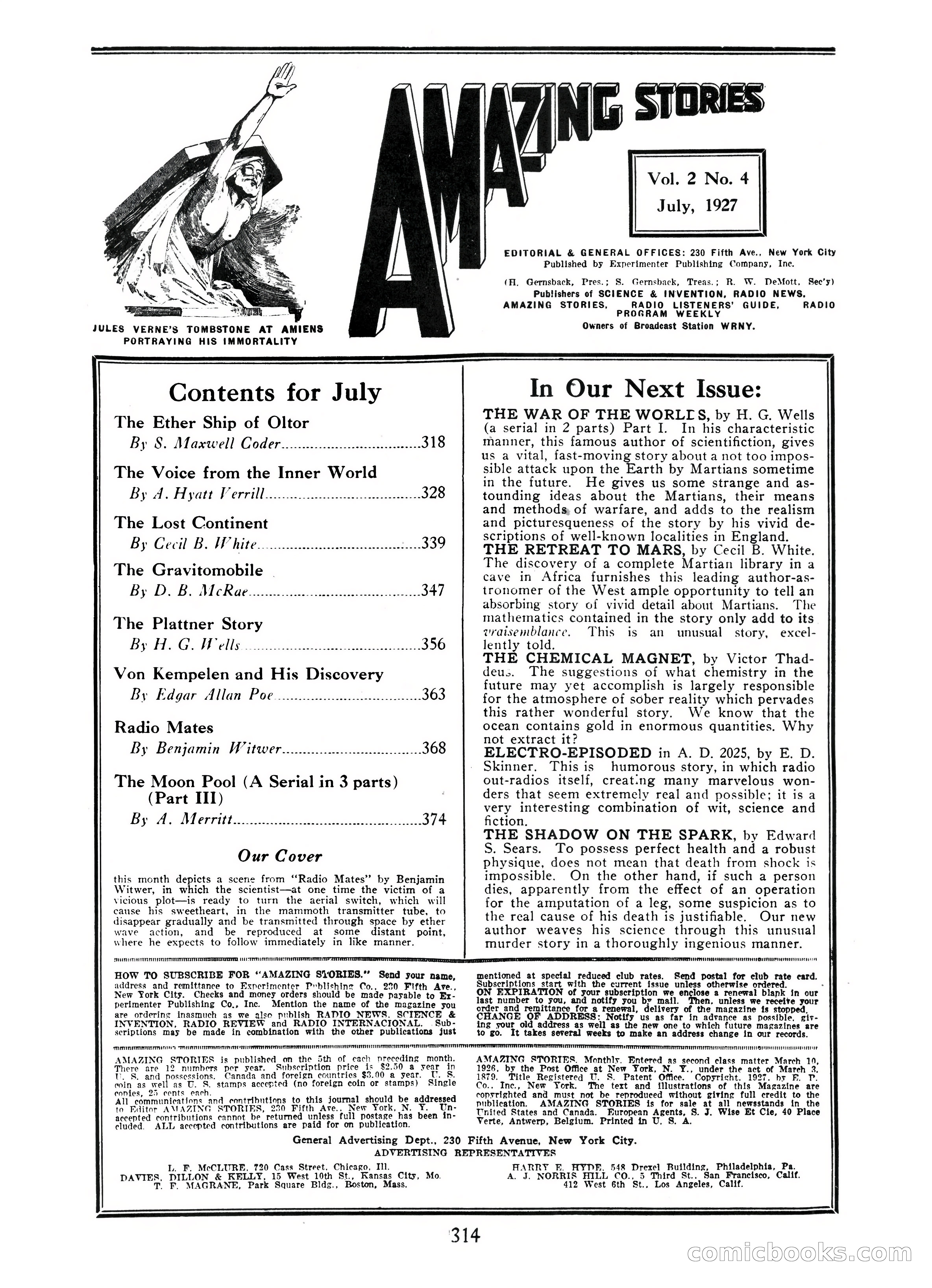 Amazing Stories, Vol. 2 No. 4 — page 4 of 400