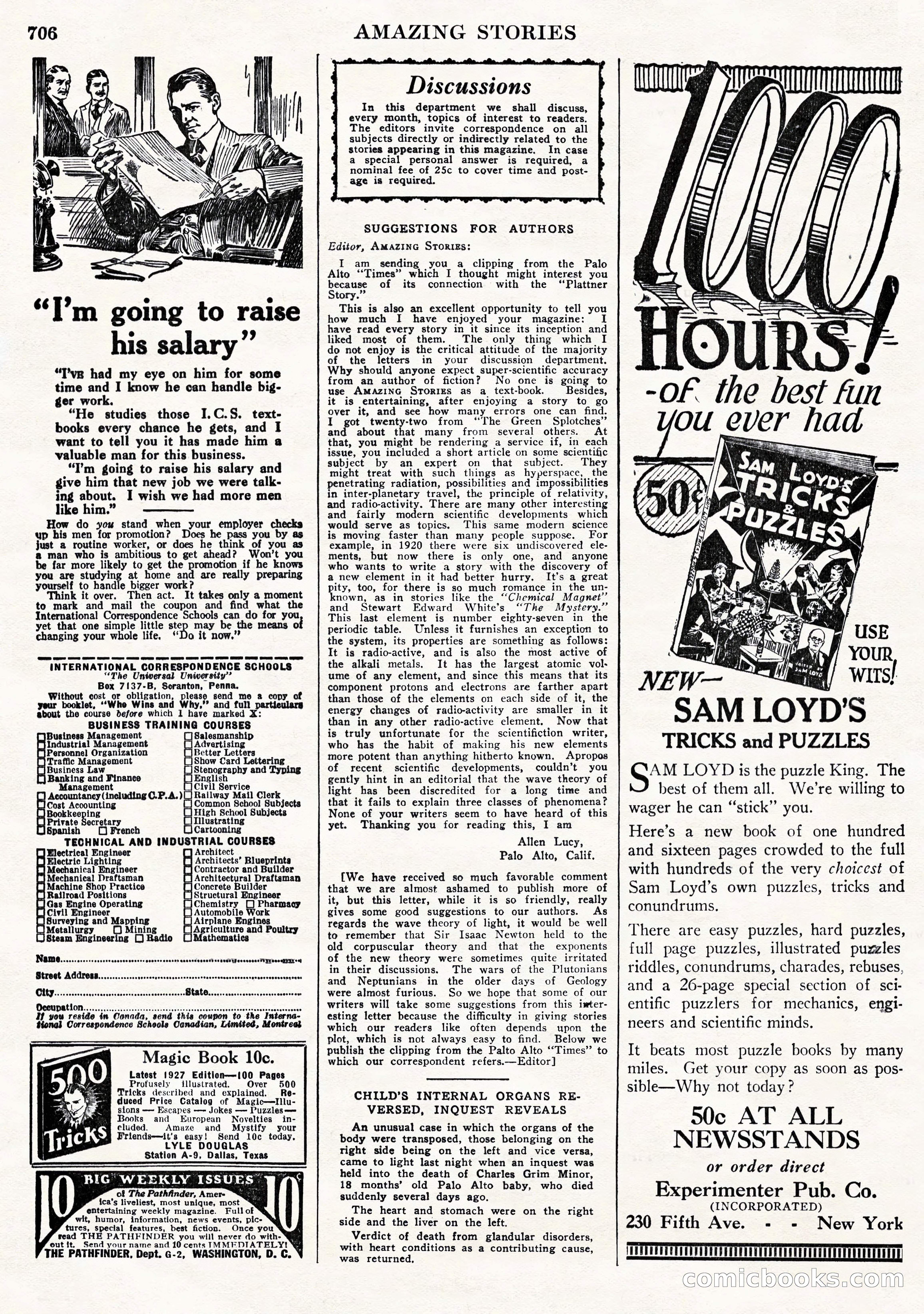 Amazing Stories, Vol. 2, No. 7 — page 88 of 104