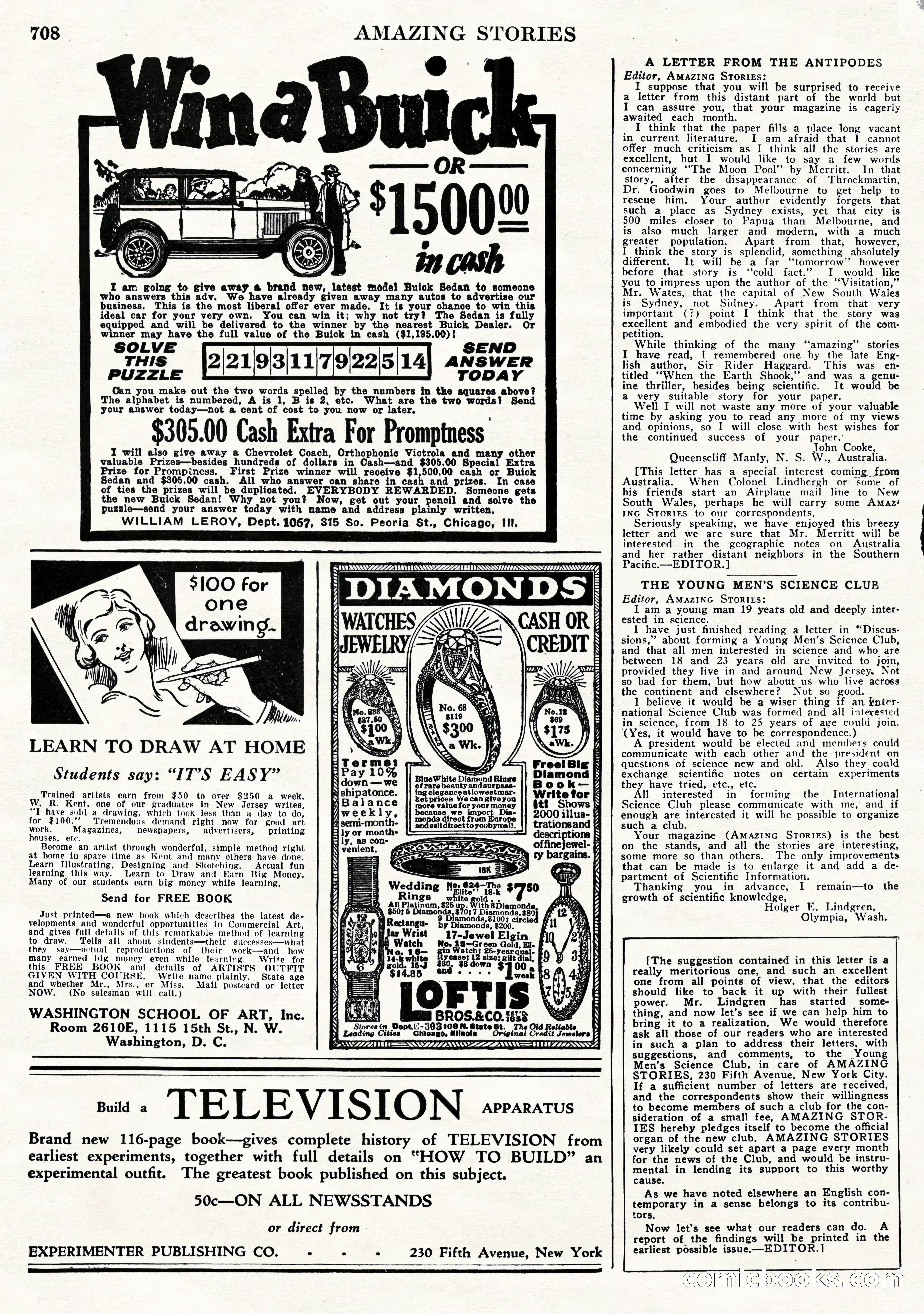 Amazing Stories, Vol. 2, No. 7 — page 90 of 104