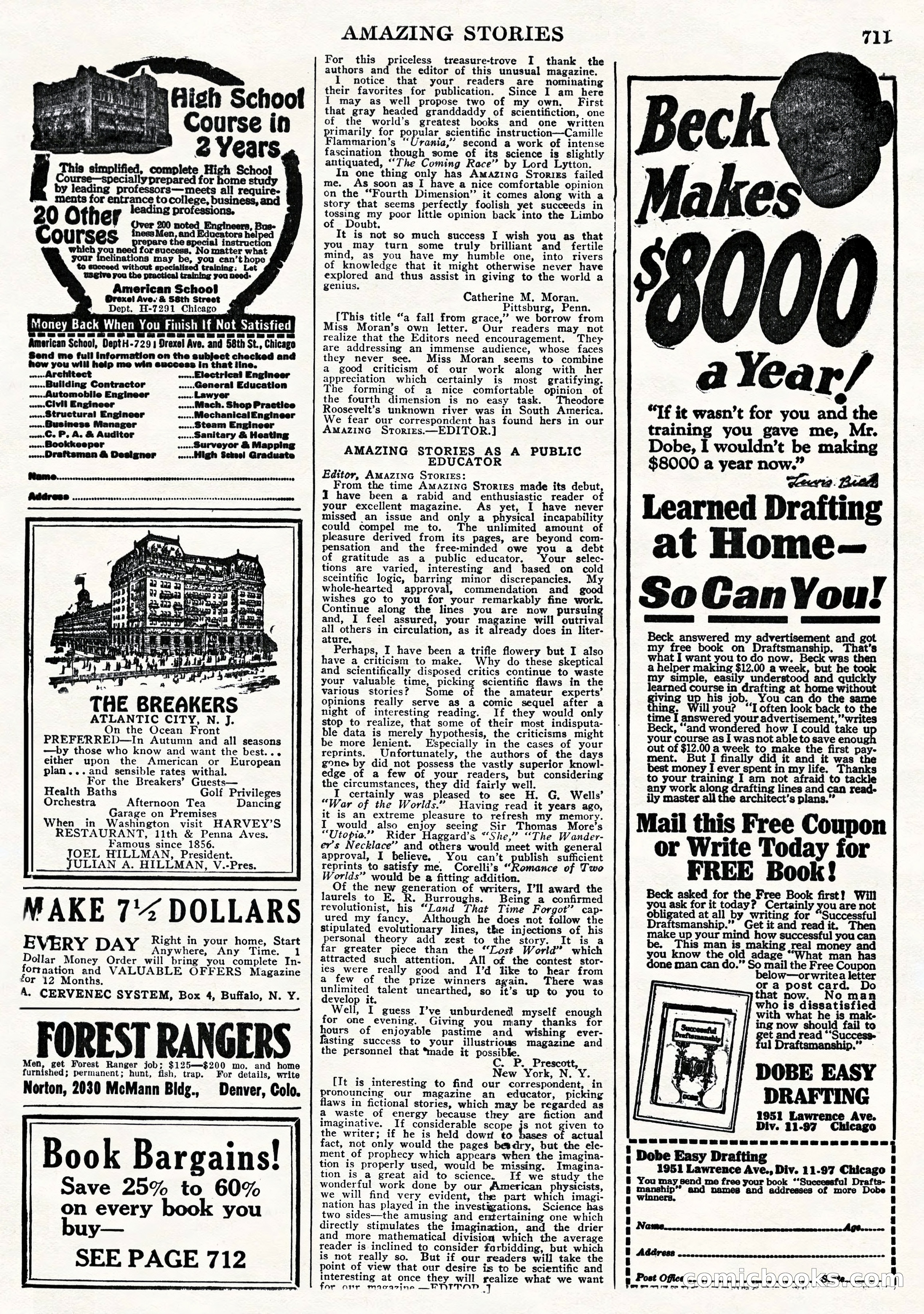 Amazing Stories, Vol. 2, No. 7 — page 93 of 104