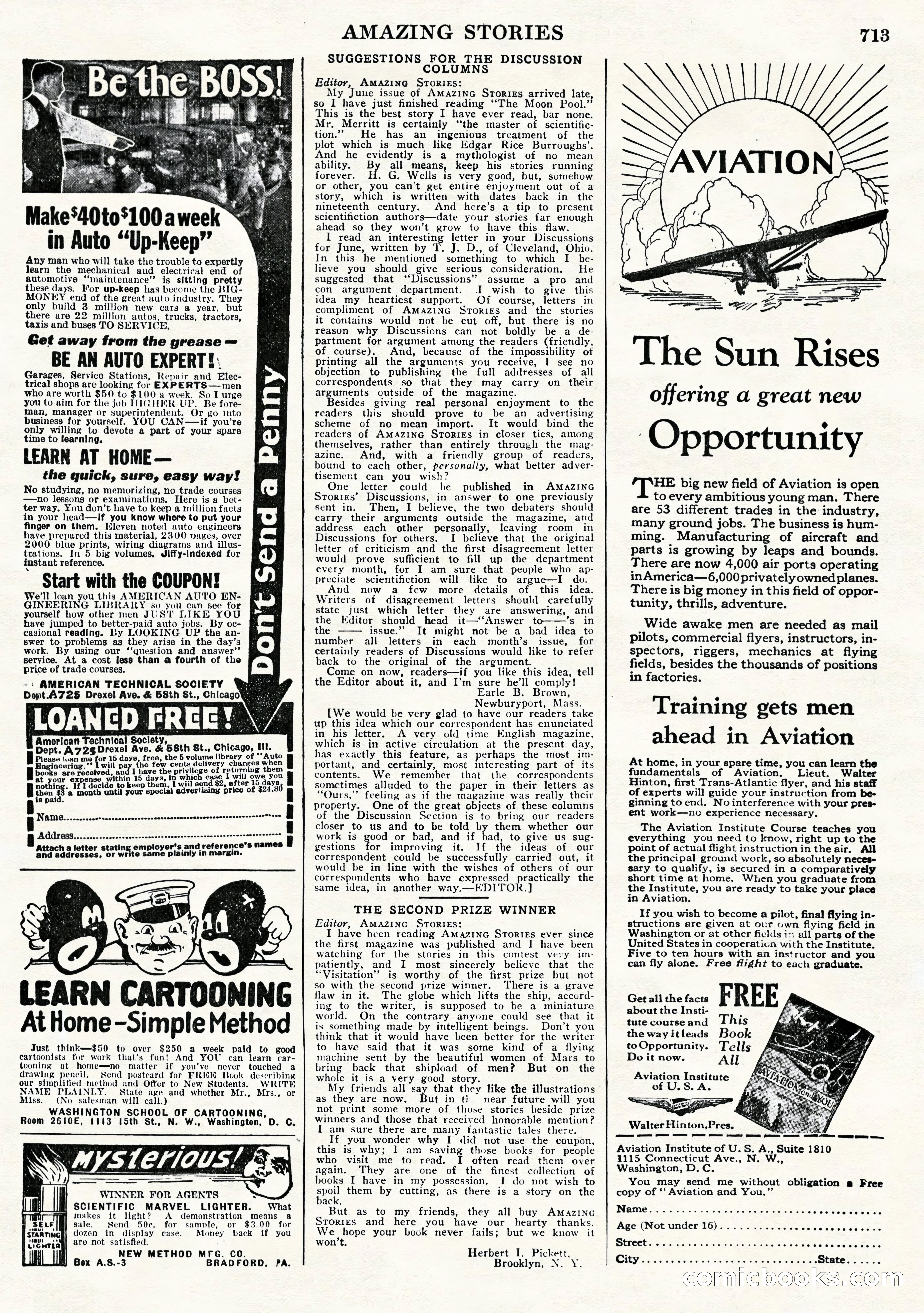 Amazing Stories, Vol. 2, No. 7 — page 95 of 104