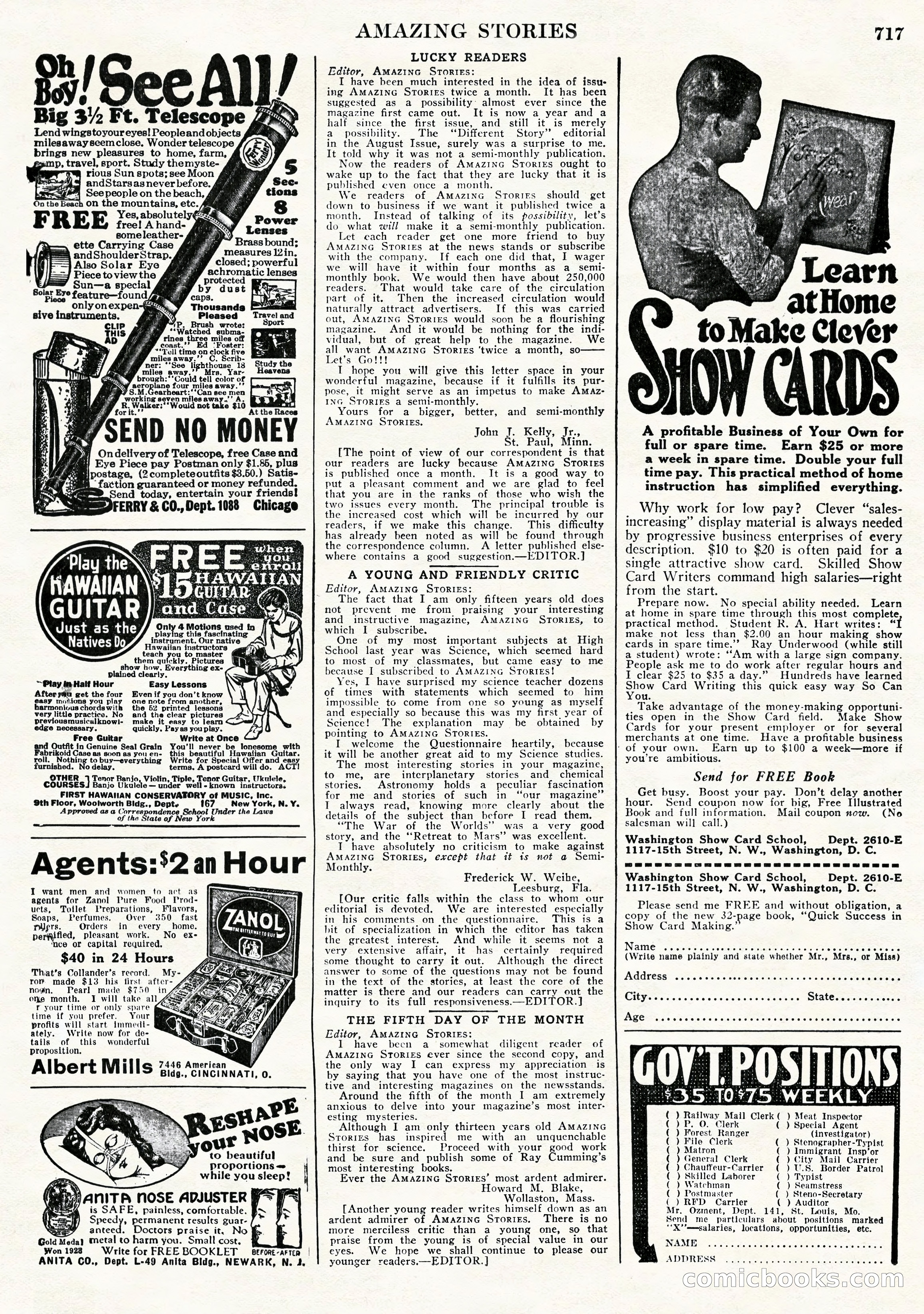 Amazing Stories, Vol. 2, No. 7 — page 99 of 104
