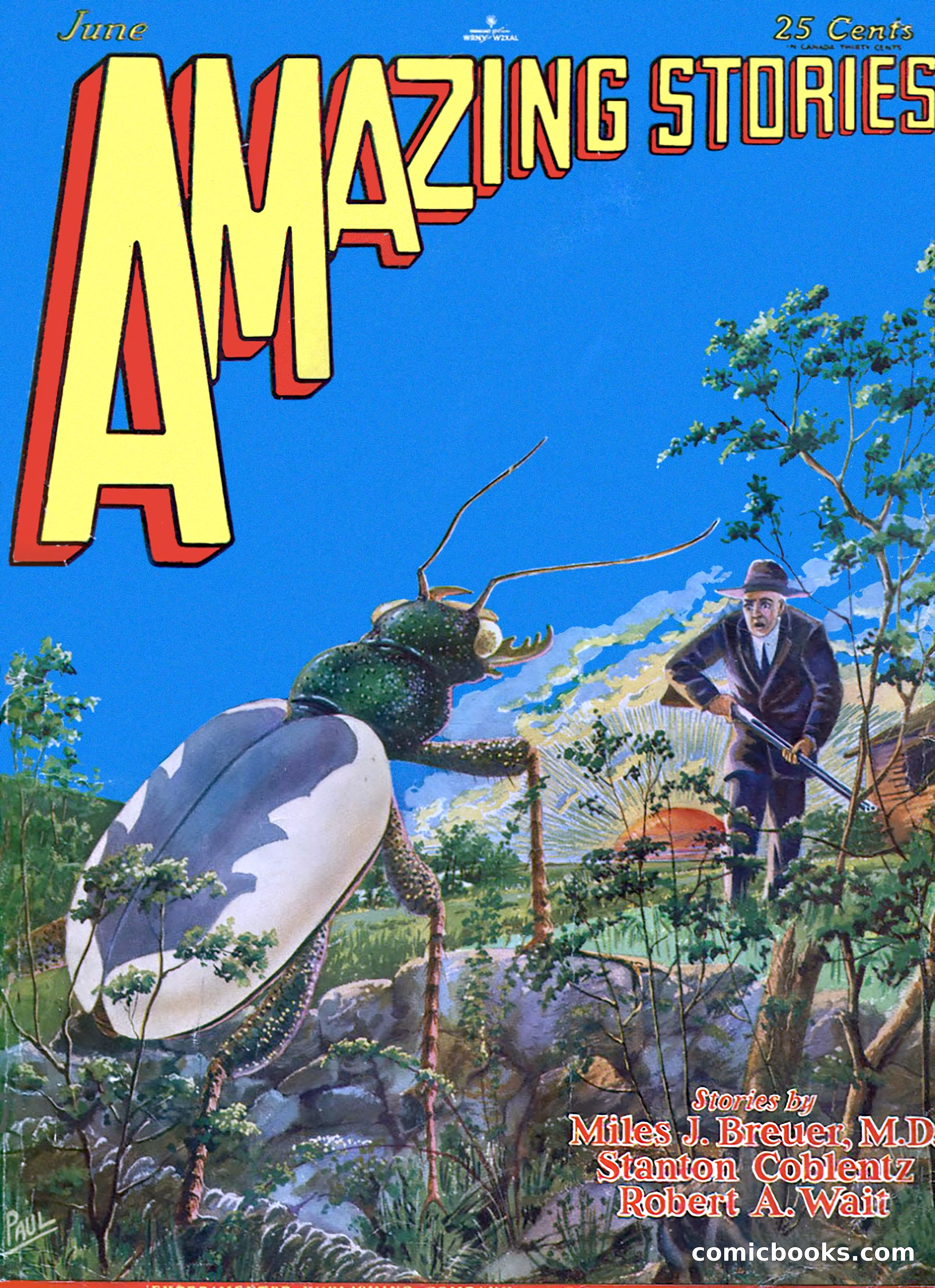 Amazing Stories, June 1929 — page 1 of 102