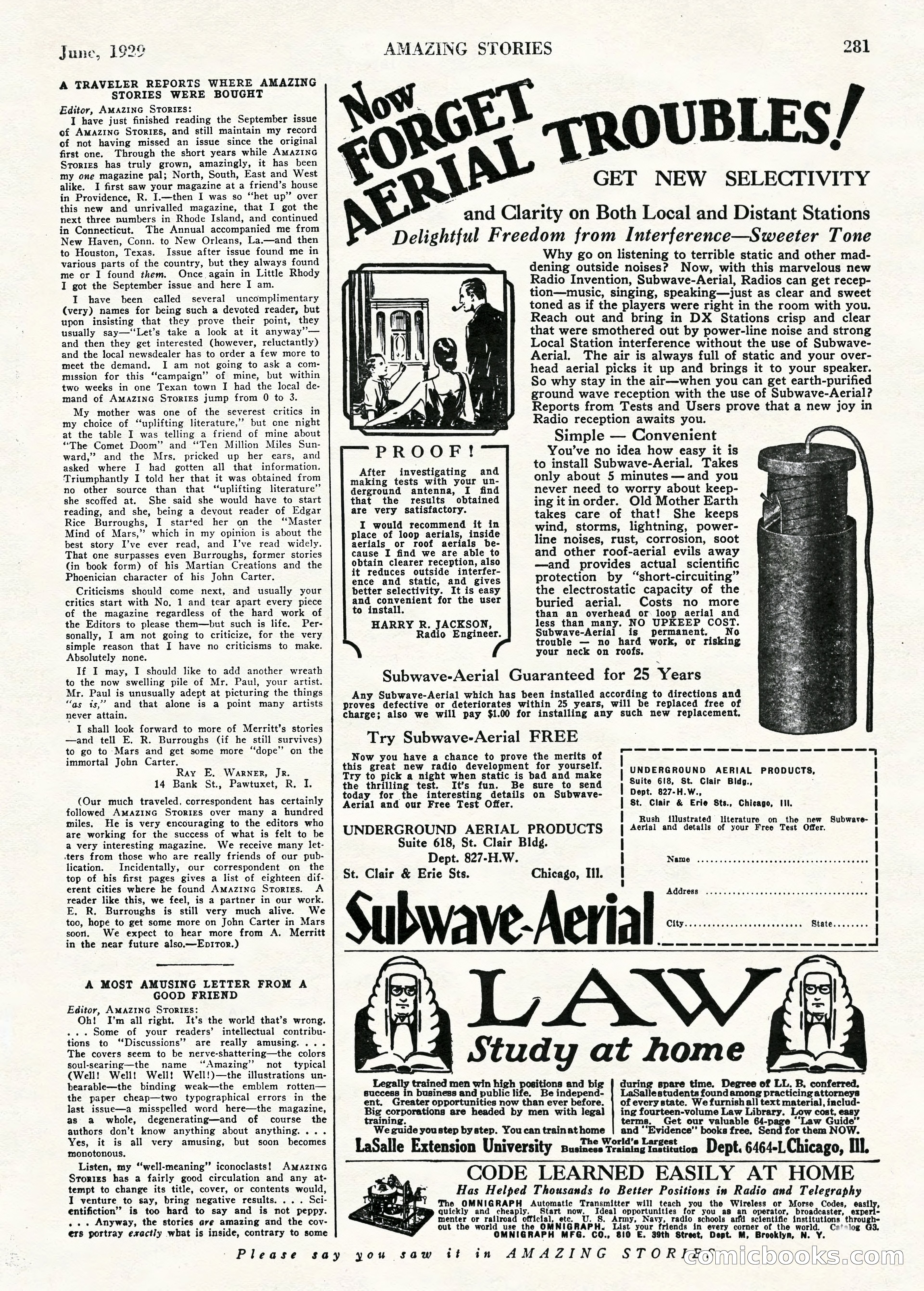 Amazing Stories, June 1929 — page 91 of 102