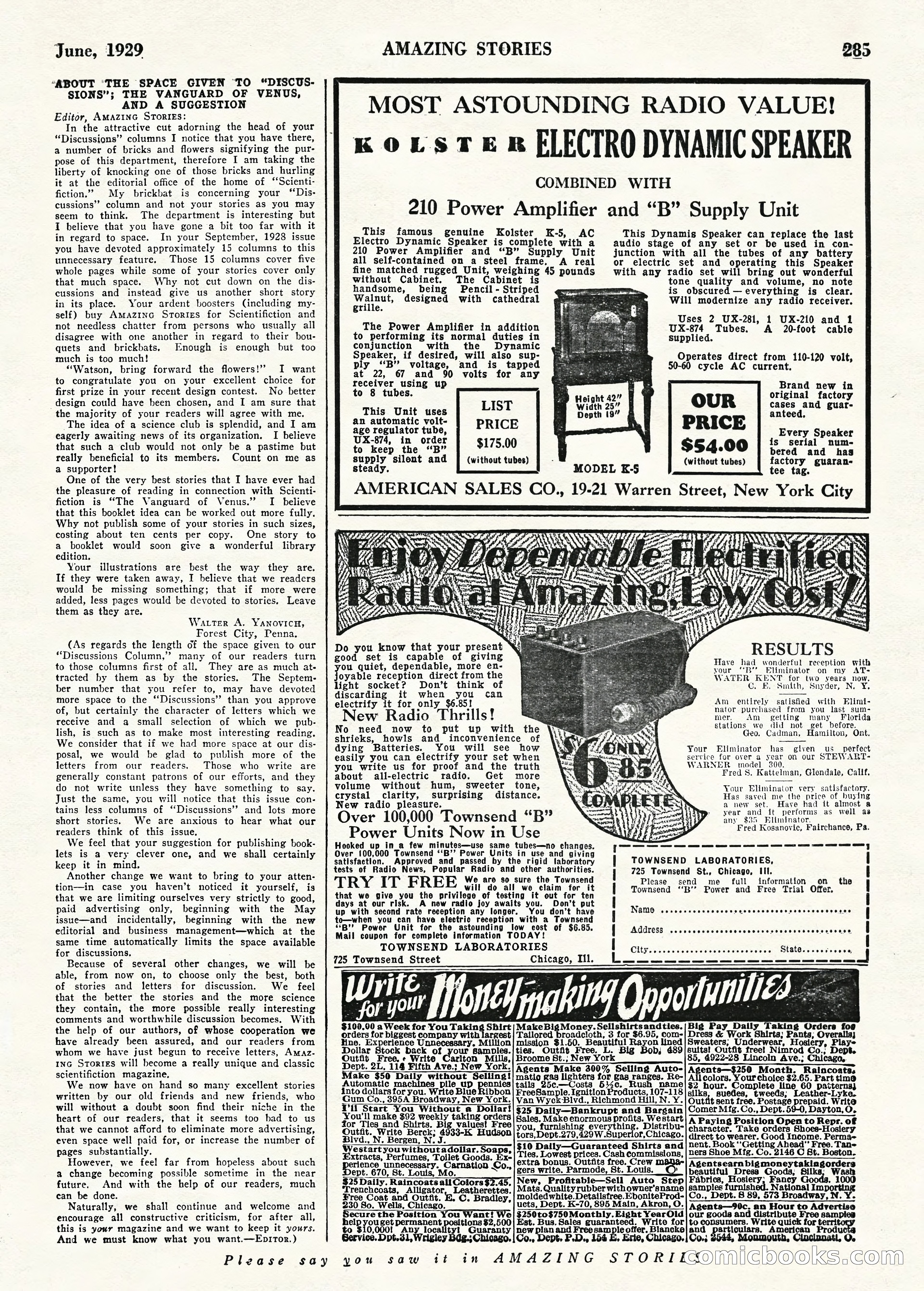 Amazing Stories, June 1929 — page 95 of 102