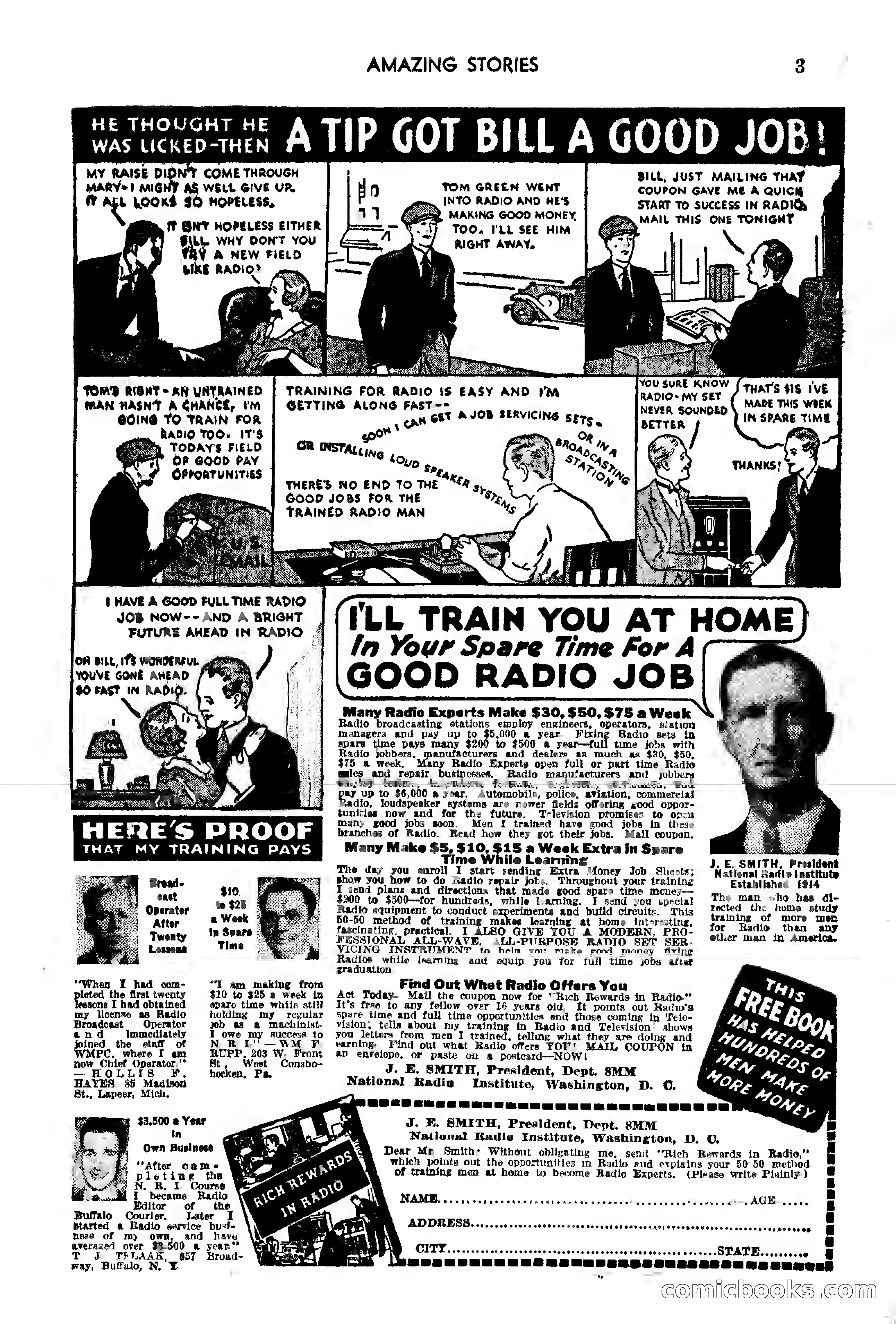 Amazing Stories, Vol. 12, No. 7 — page 3 of 131