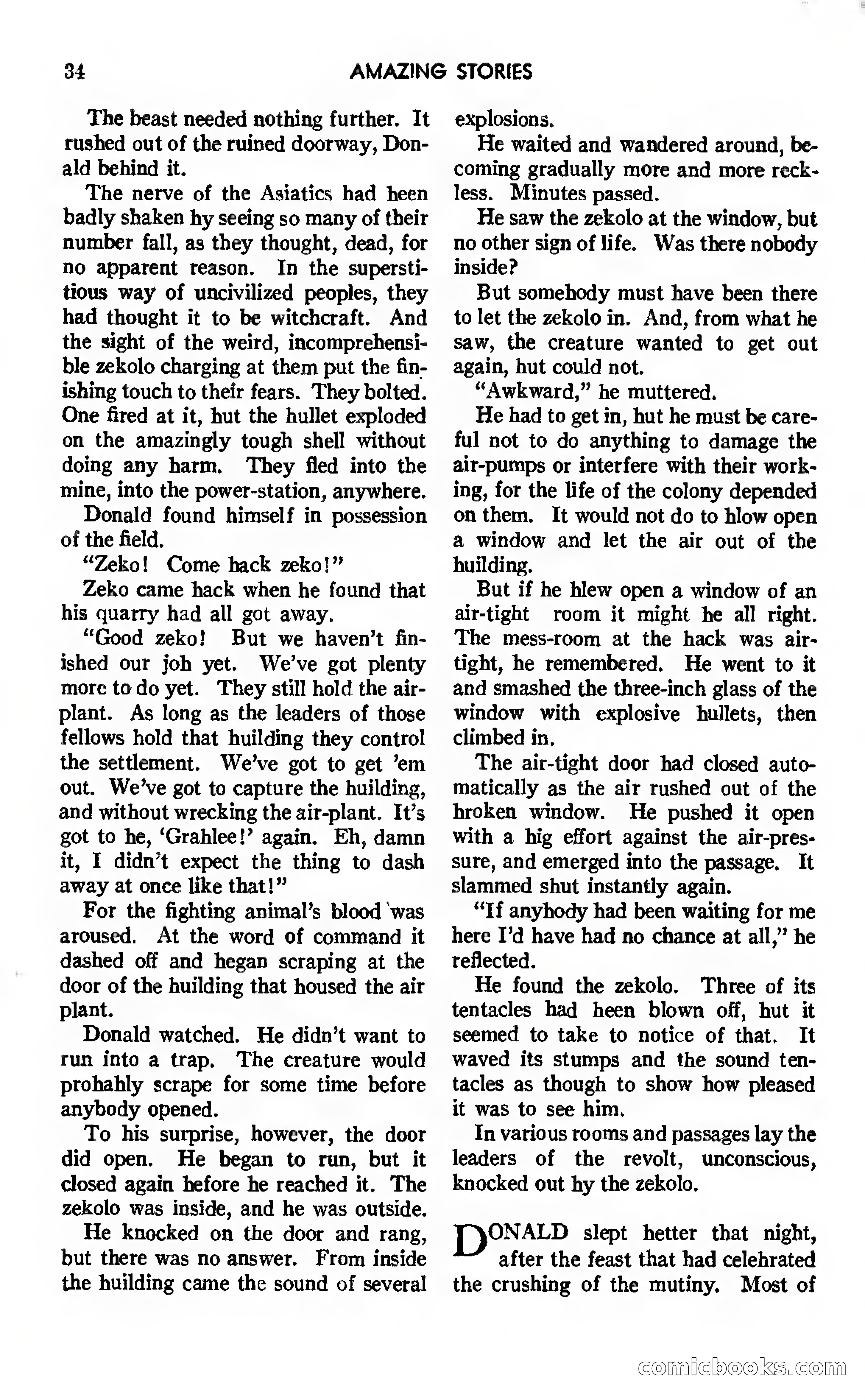 Amazing Stories, Vol. 12, No. 7 — page 34 of 131