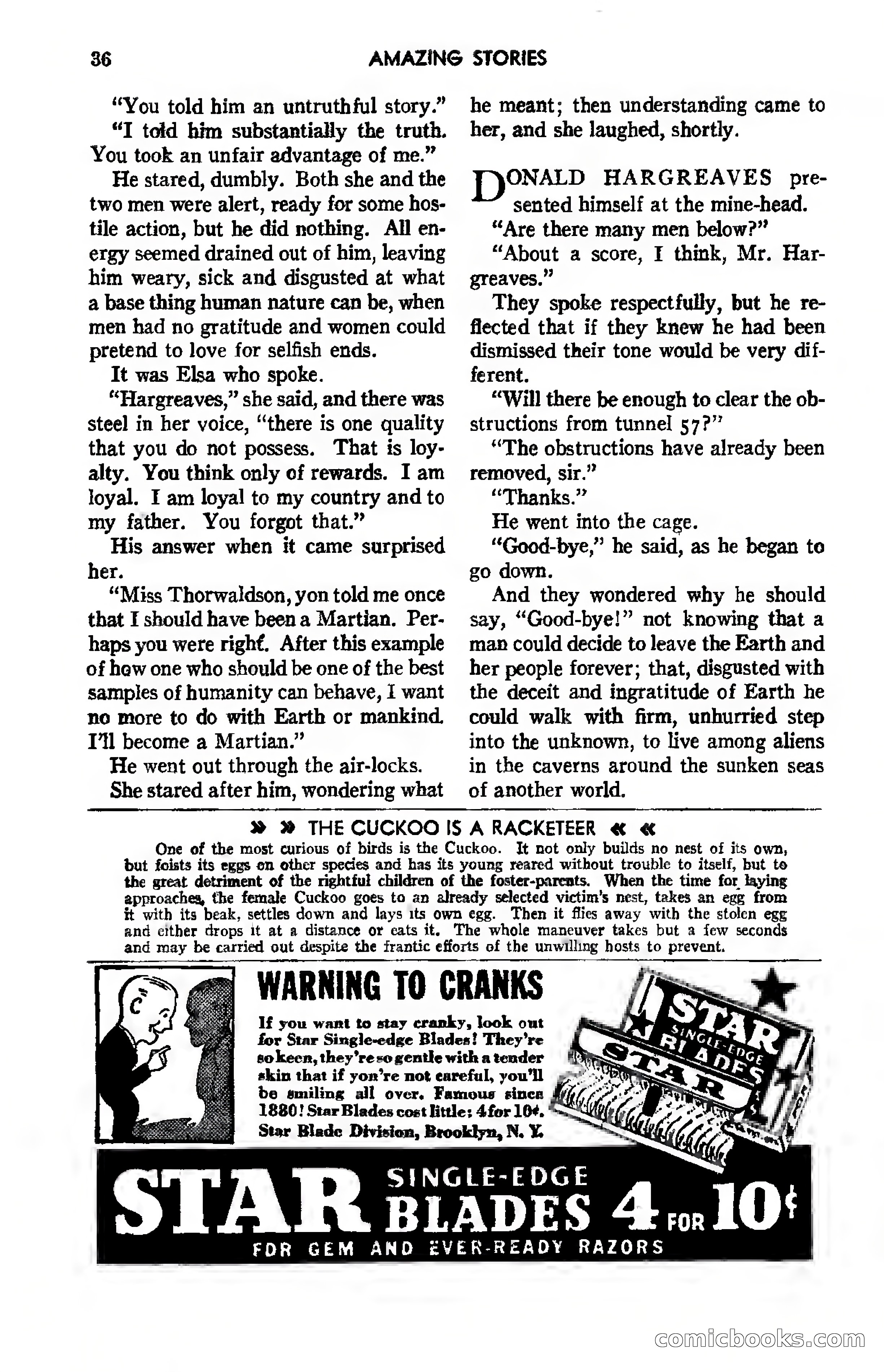 Amazing Stories, Vol. 12, No. 7 — page 36 of 131