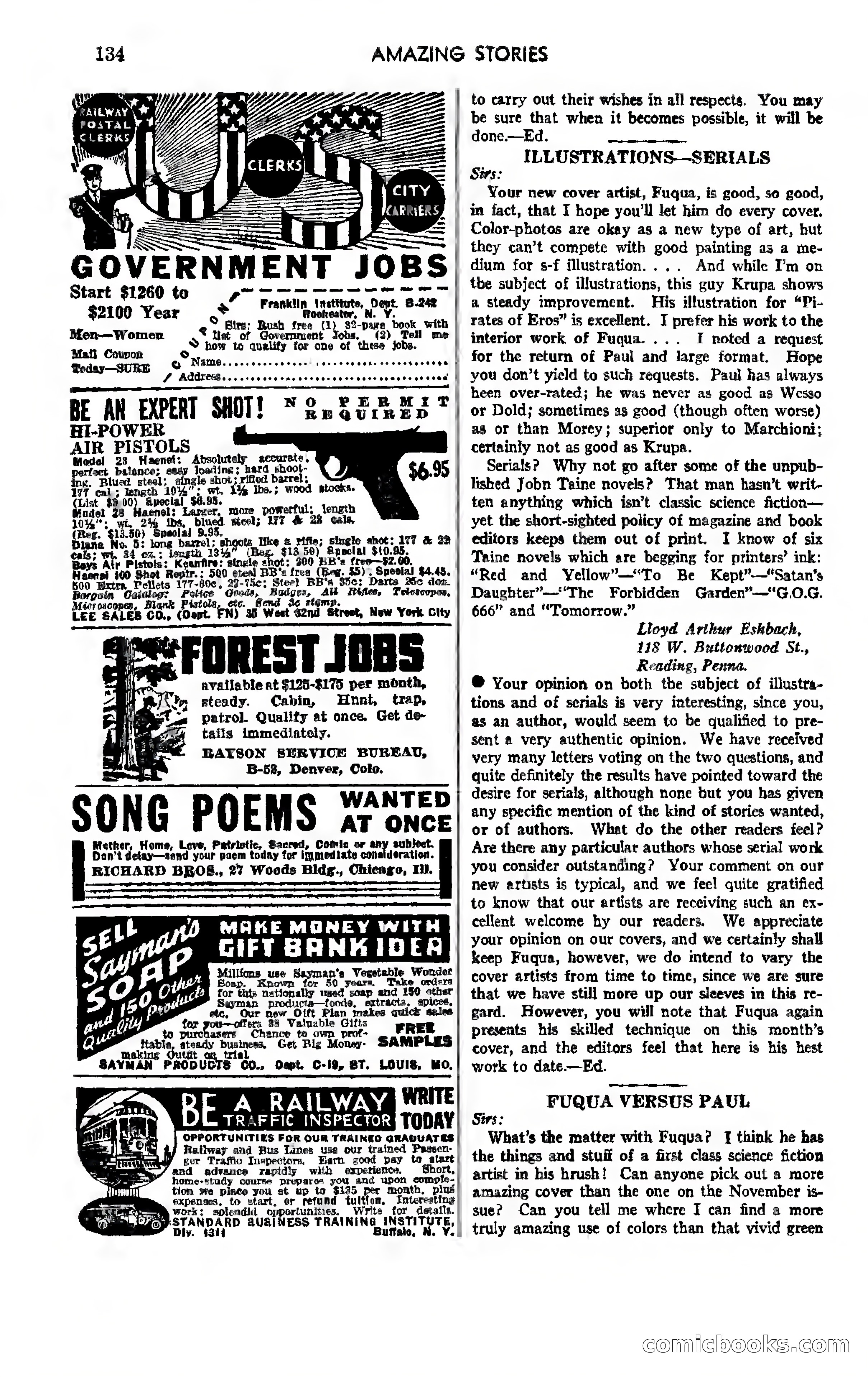 Amazing Stories, Vol. 12, No. 7 — page 117 of 131