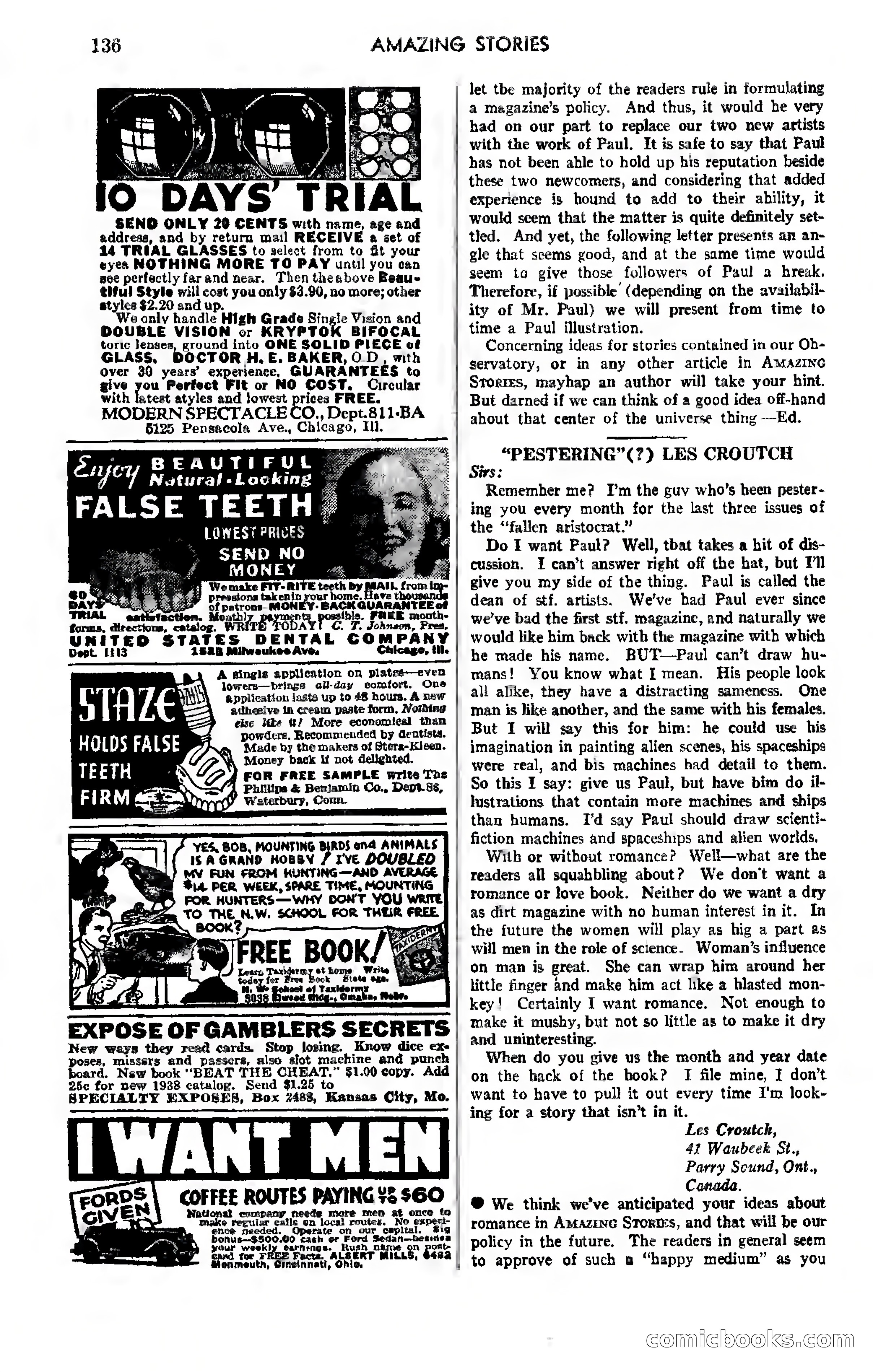 Amazing Stories, Vol. 12, No. 7 — page 119 of 131