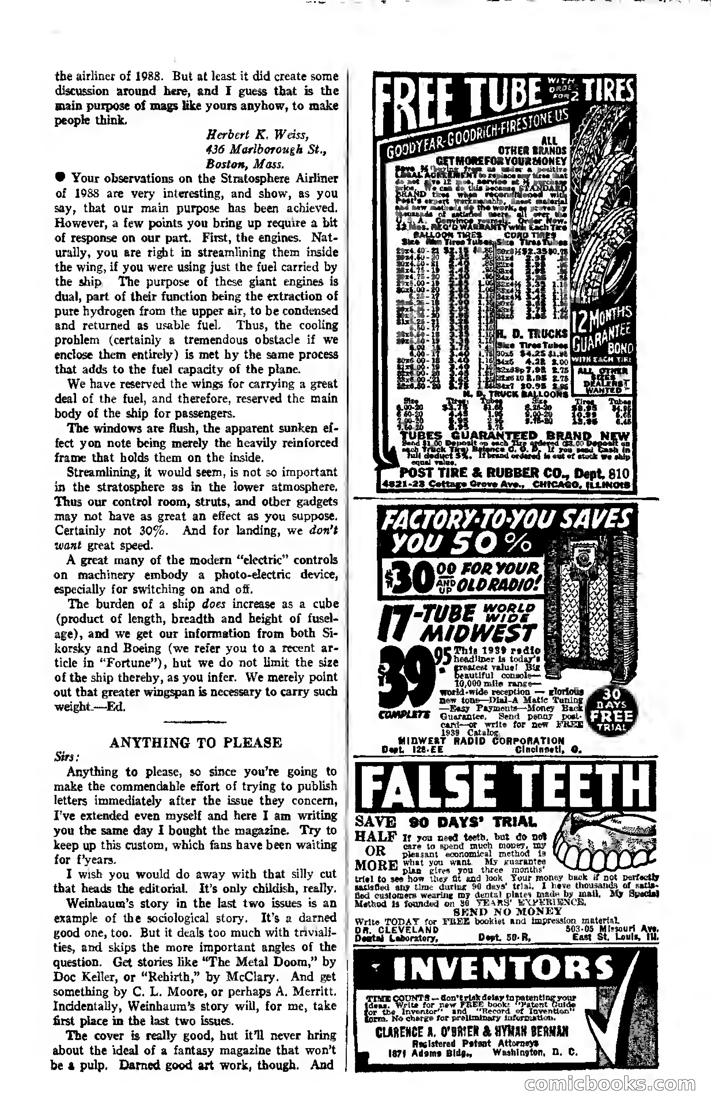 Amazing Stories, Vol. 12, No. 7 — page 122 of 131