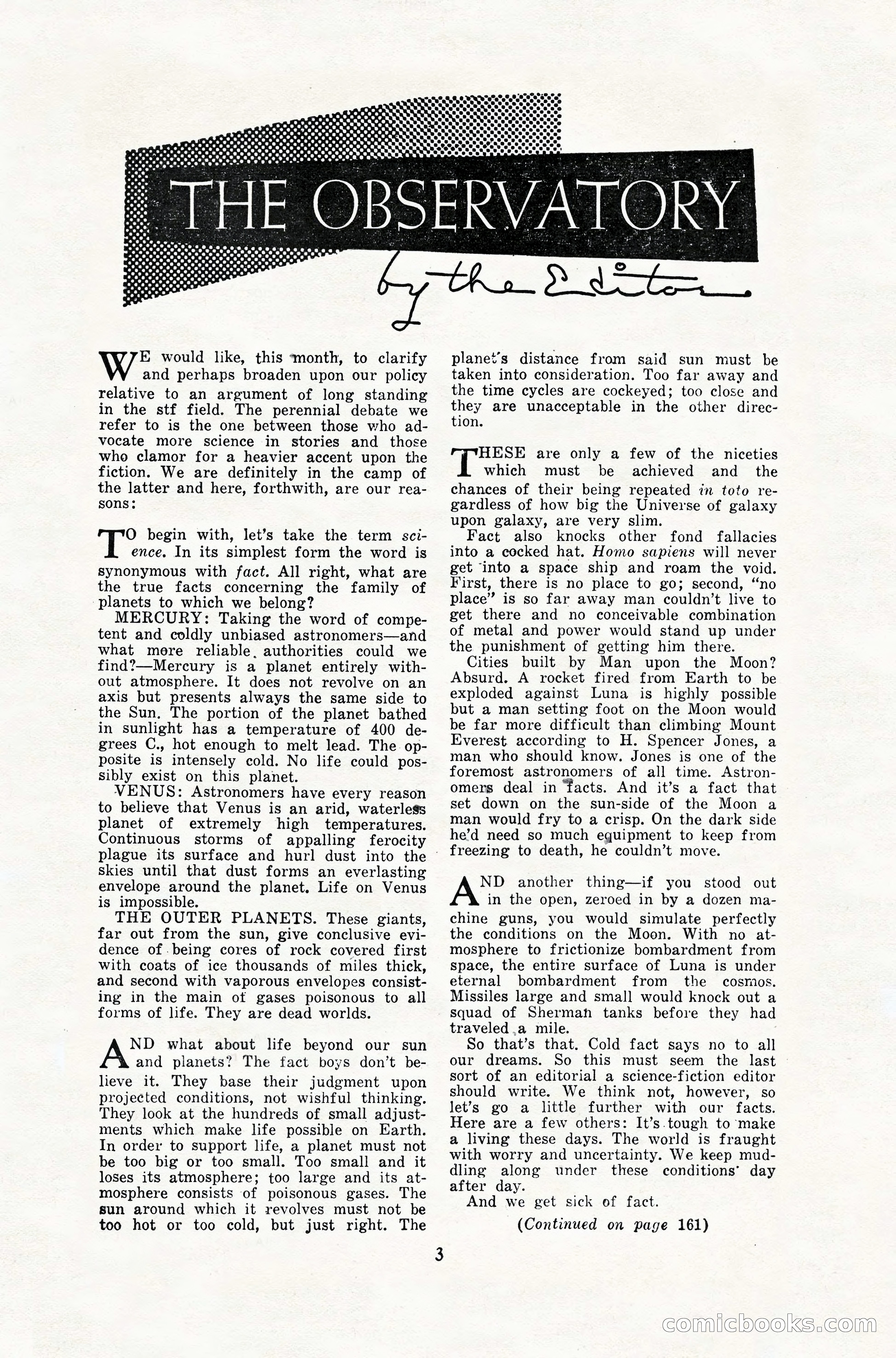 Amazing Stories, February 1952 — page 3 of 164