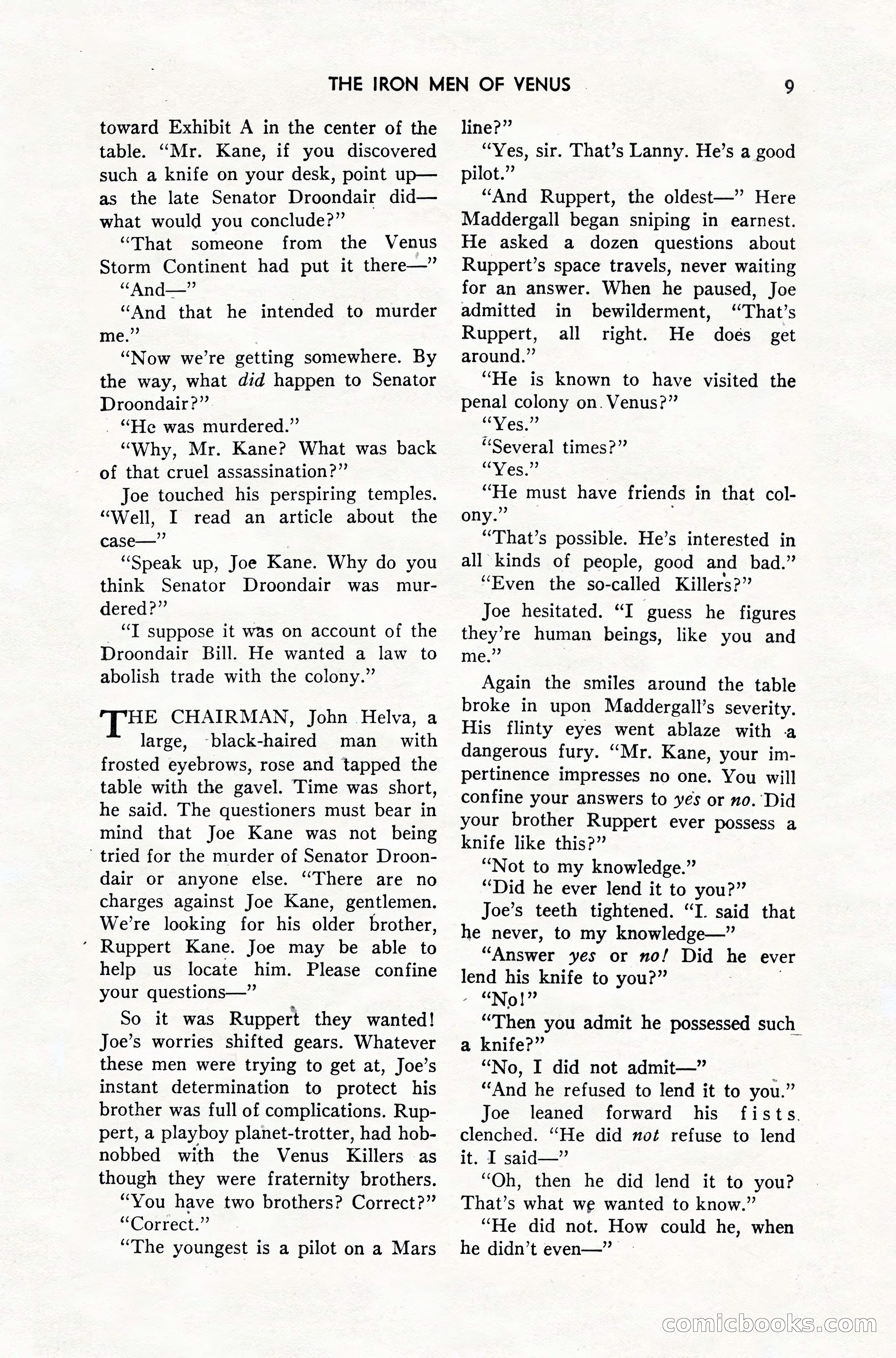 Amazing Stories, February 1952 — page 9 of 164