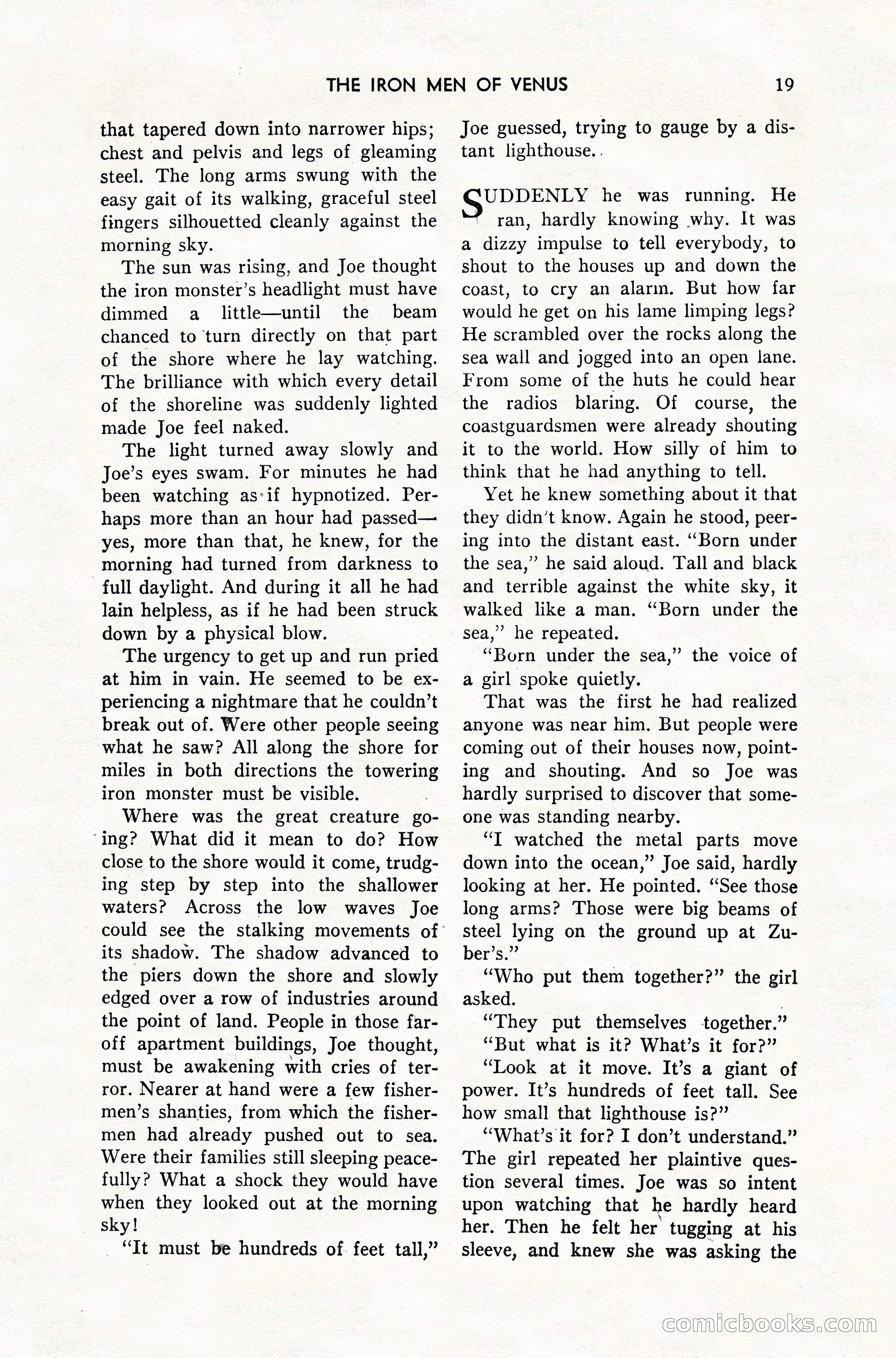 Amazing Stories, February 1952 — page 19 of 164