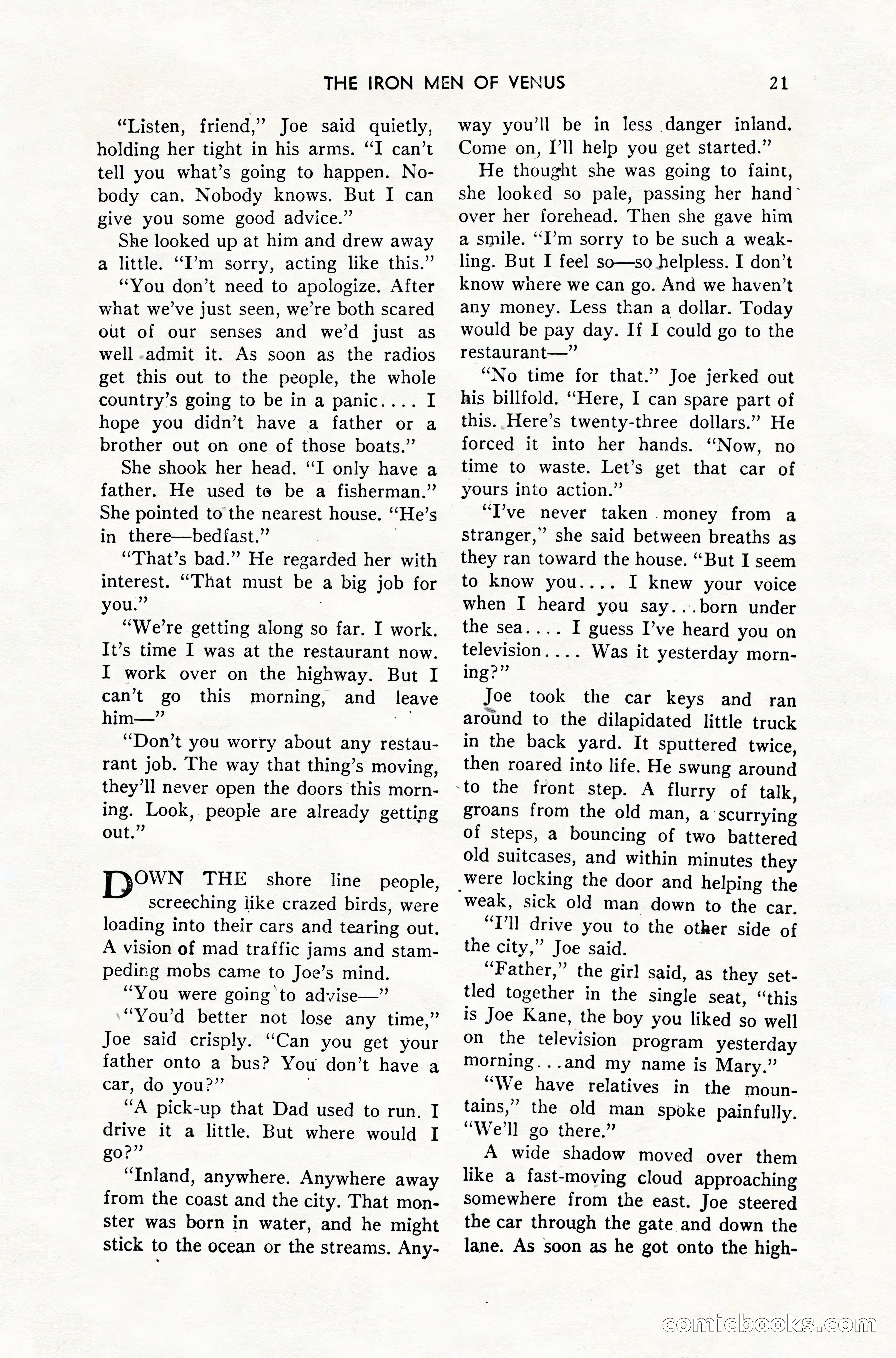 Amazing Stories, February 1952 — page 21 of 164