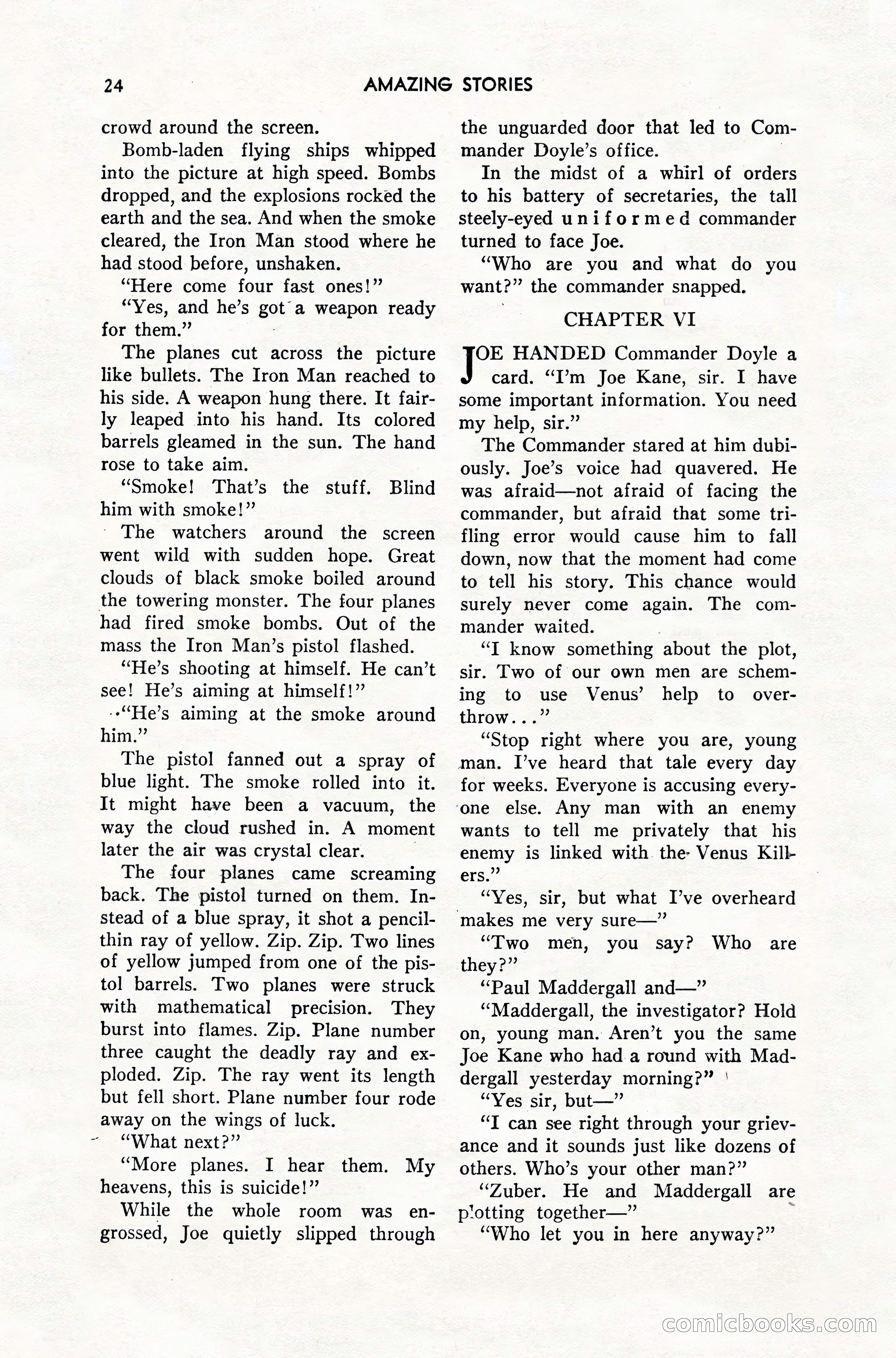 Amazing Stories, February 1952 — page 24 of 164