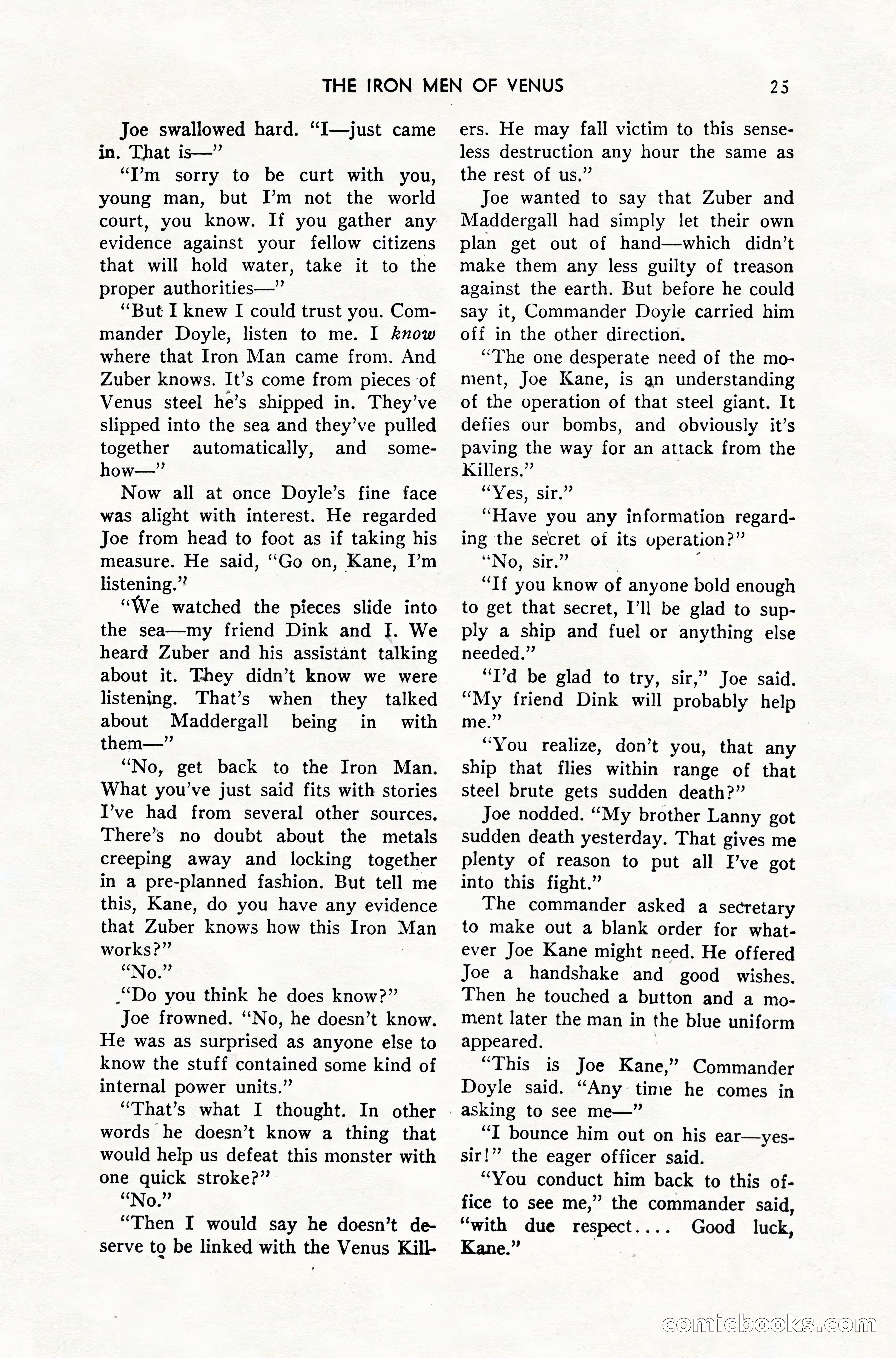 Amazing Stories, February 1952 — page 25 of 164