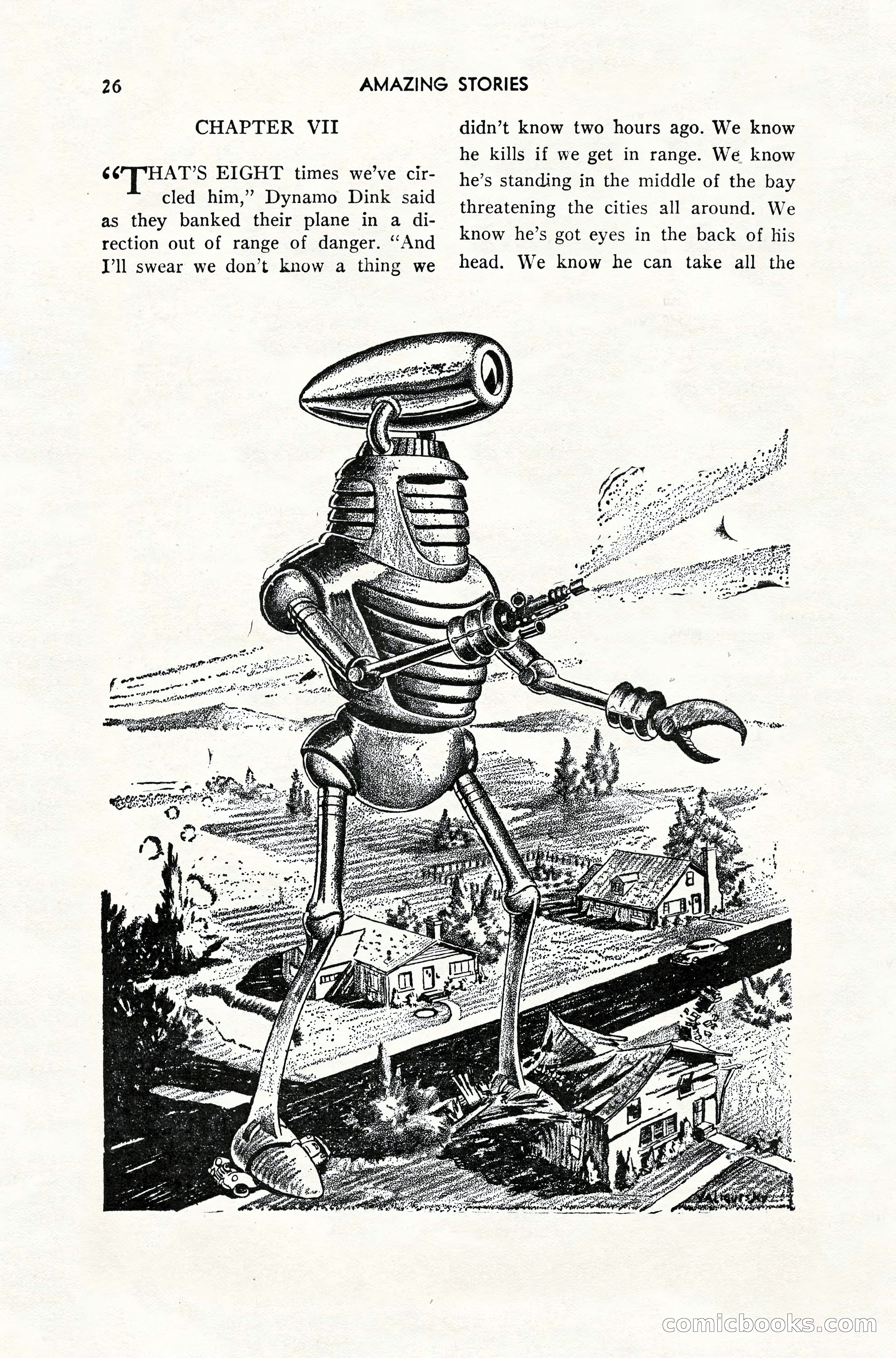 Amazing Stories, February 1952 — page 26 of 164