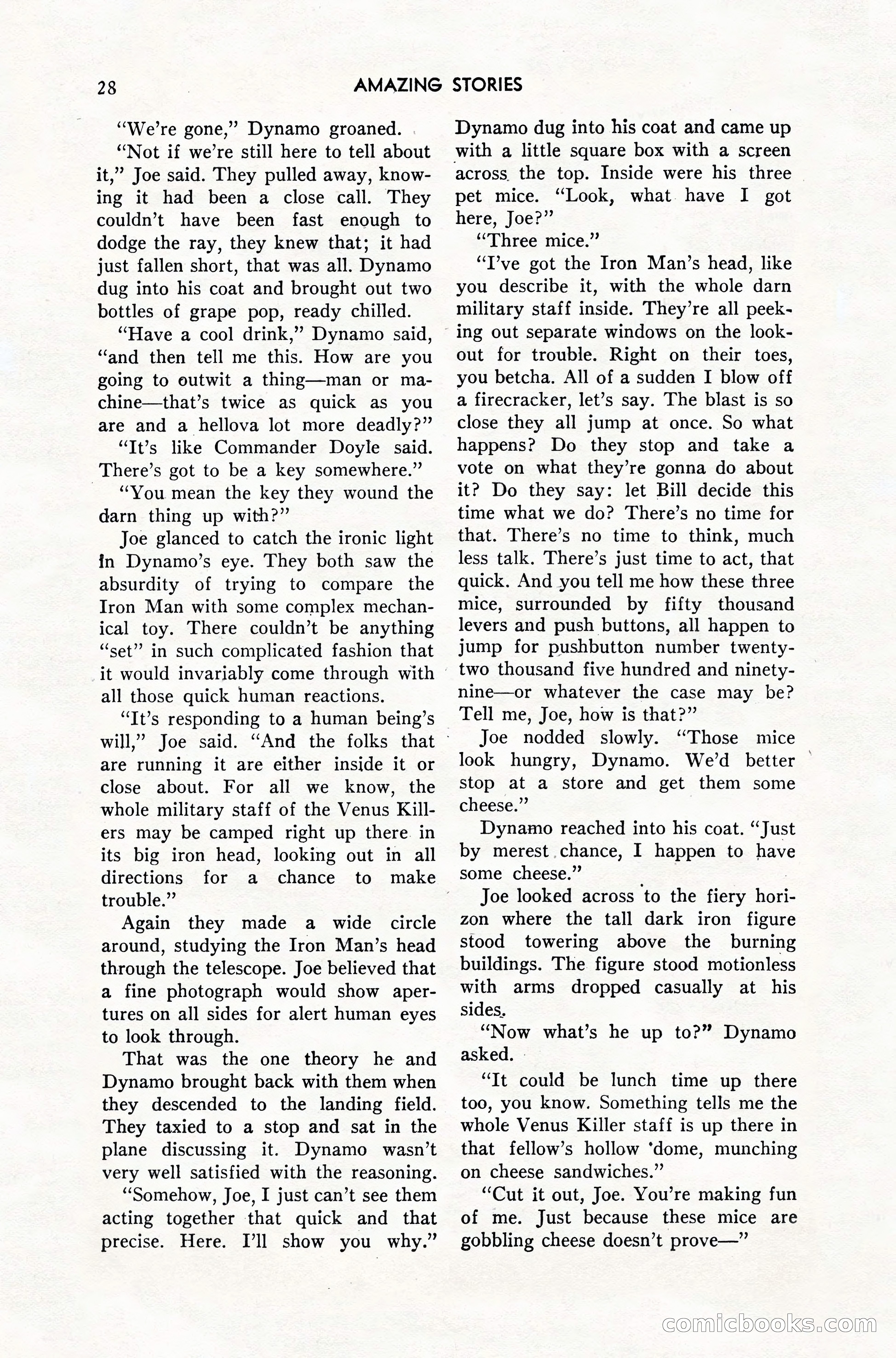 Amazing Stories, February 1952 — page 28 of 164