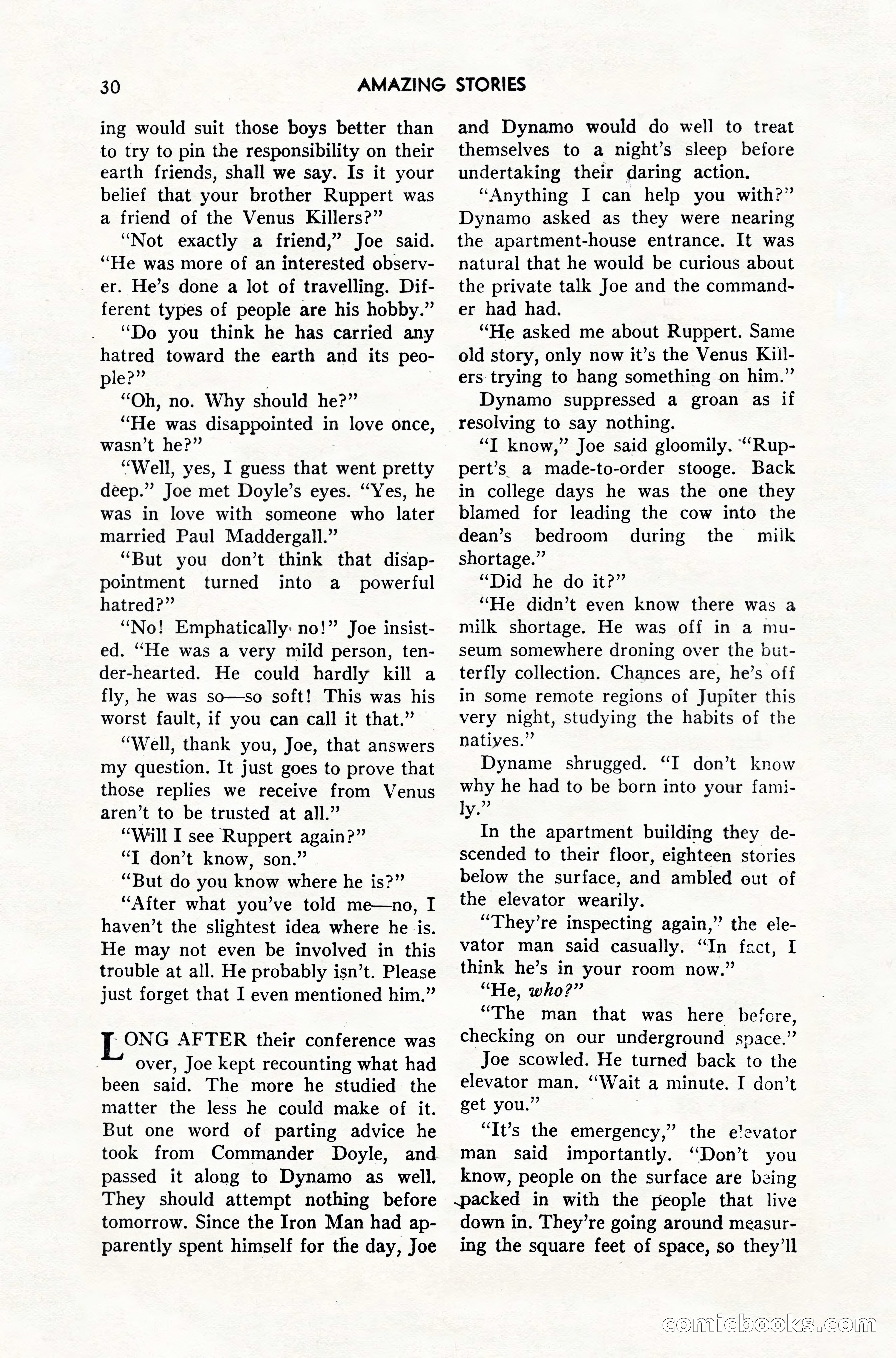 Amazing Stories, February 1952 — page 30 of 164
