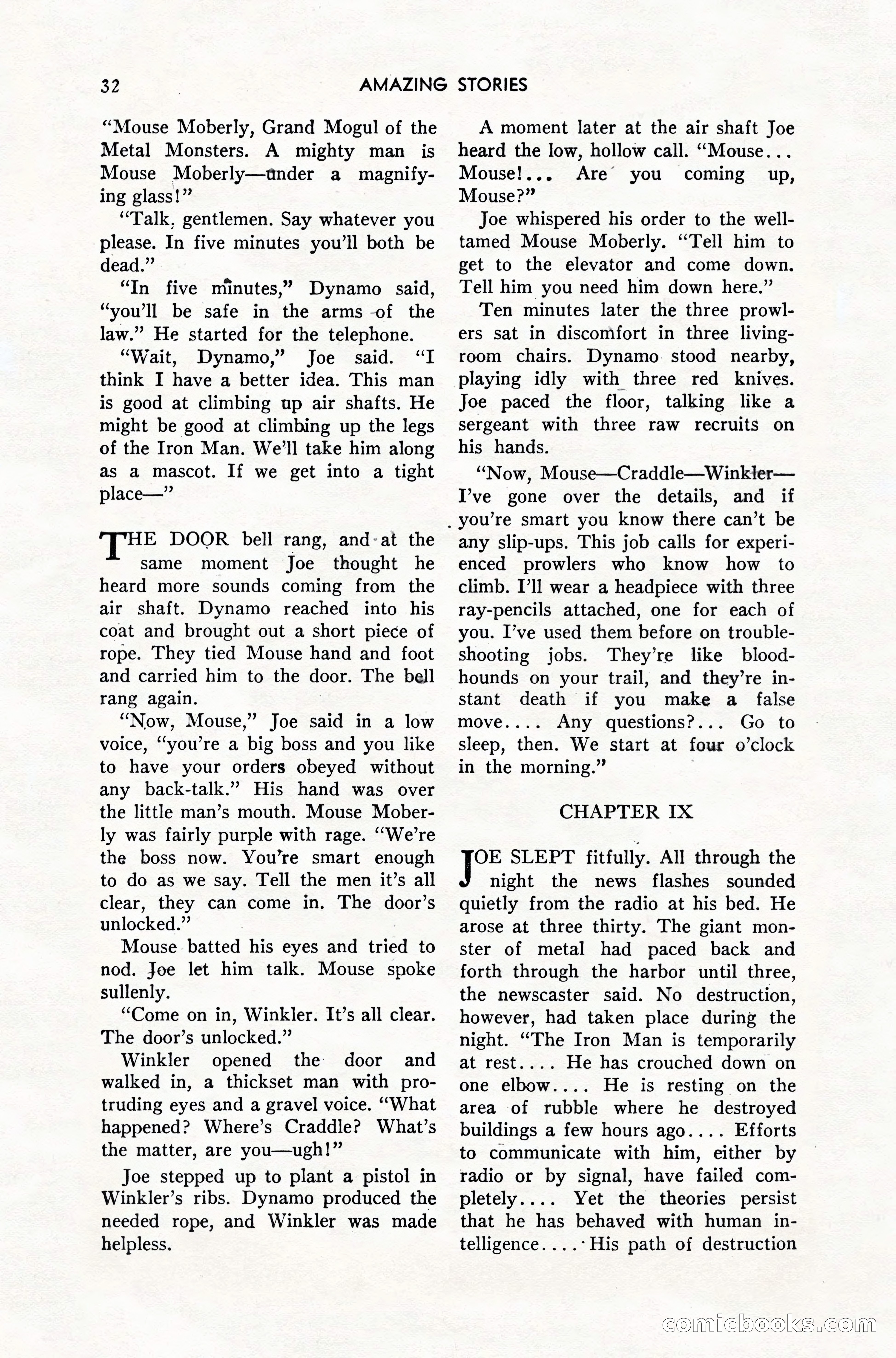 Amazing Stories, February 1952 — page 32 of 164
