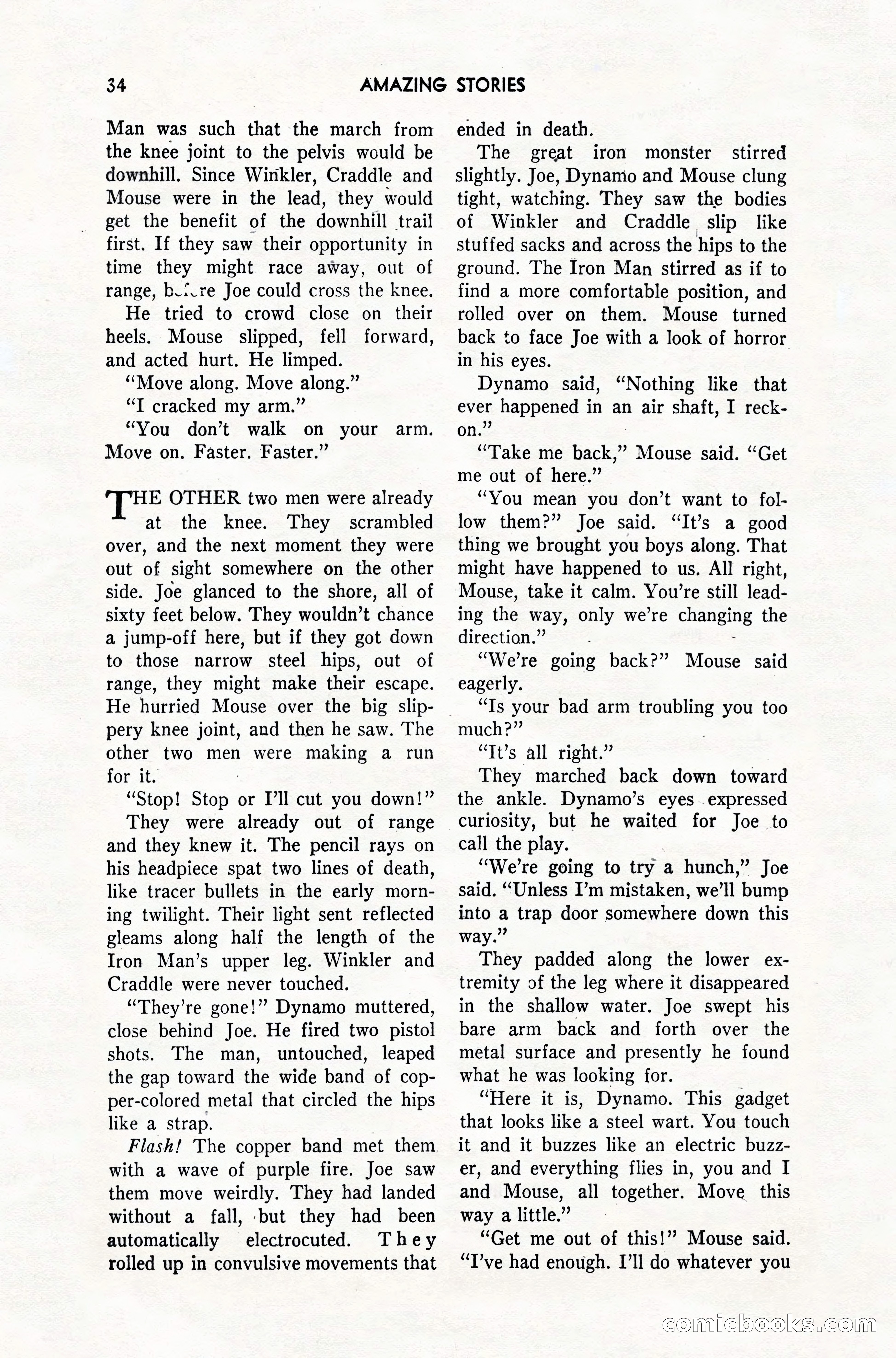 Amazing Stories, February 1952 — page 34 of 164