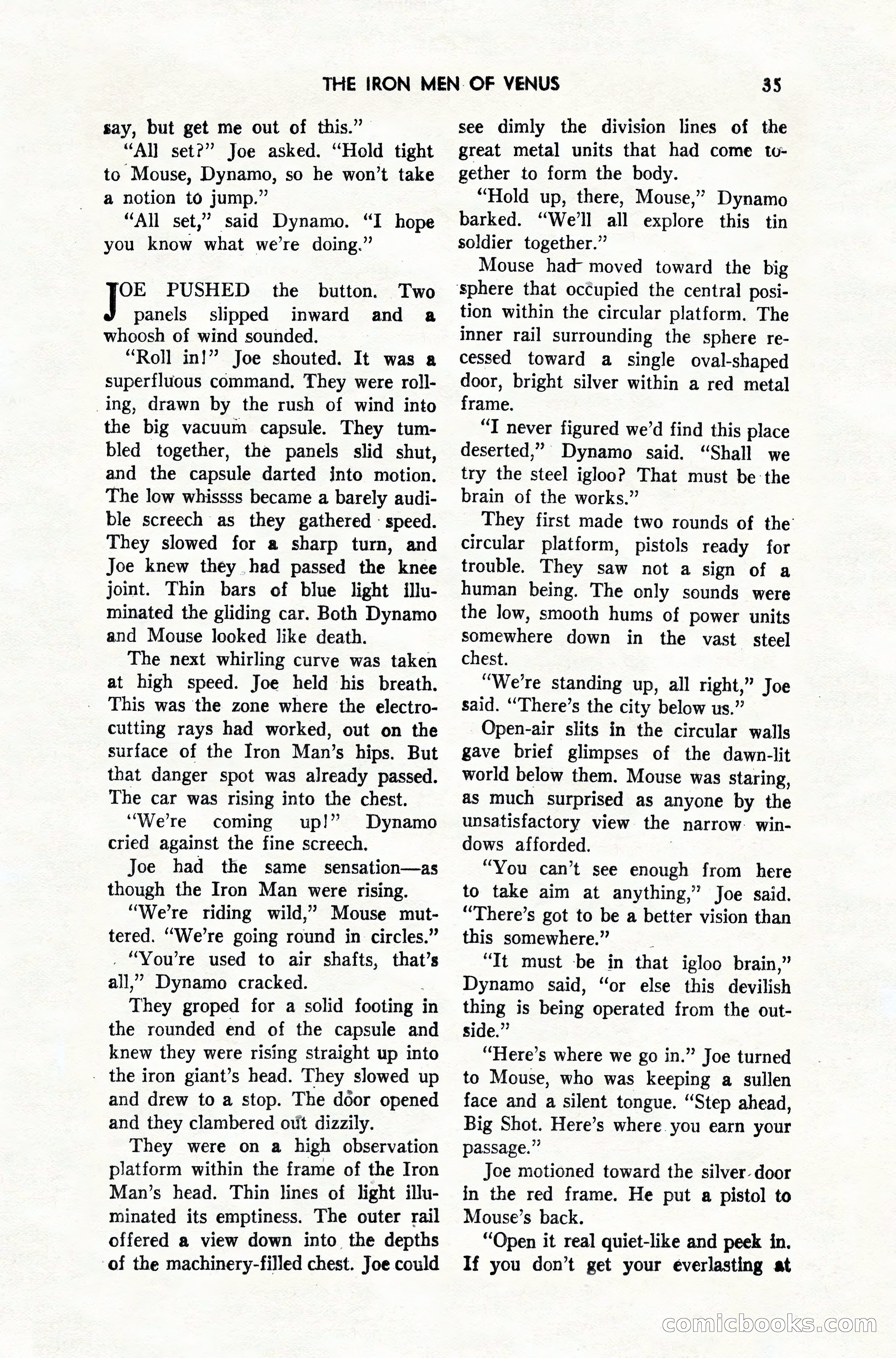 Amazing Stories, February 1952 — page 35 of 164