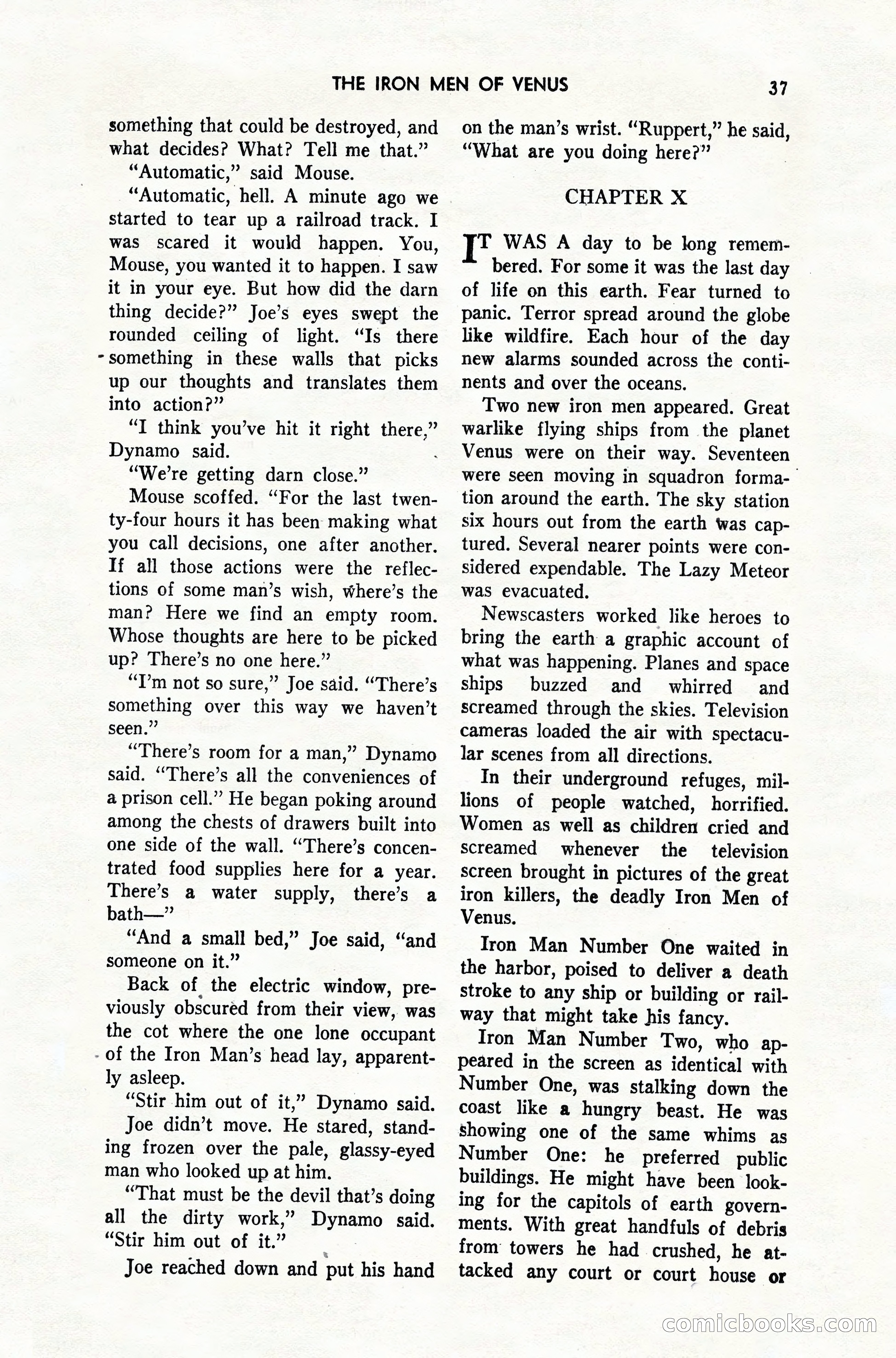 Amazing Stories, February 1952 — page 37 of 164