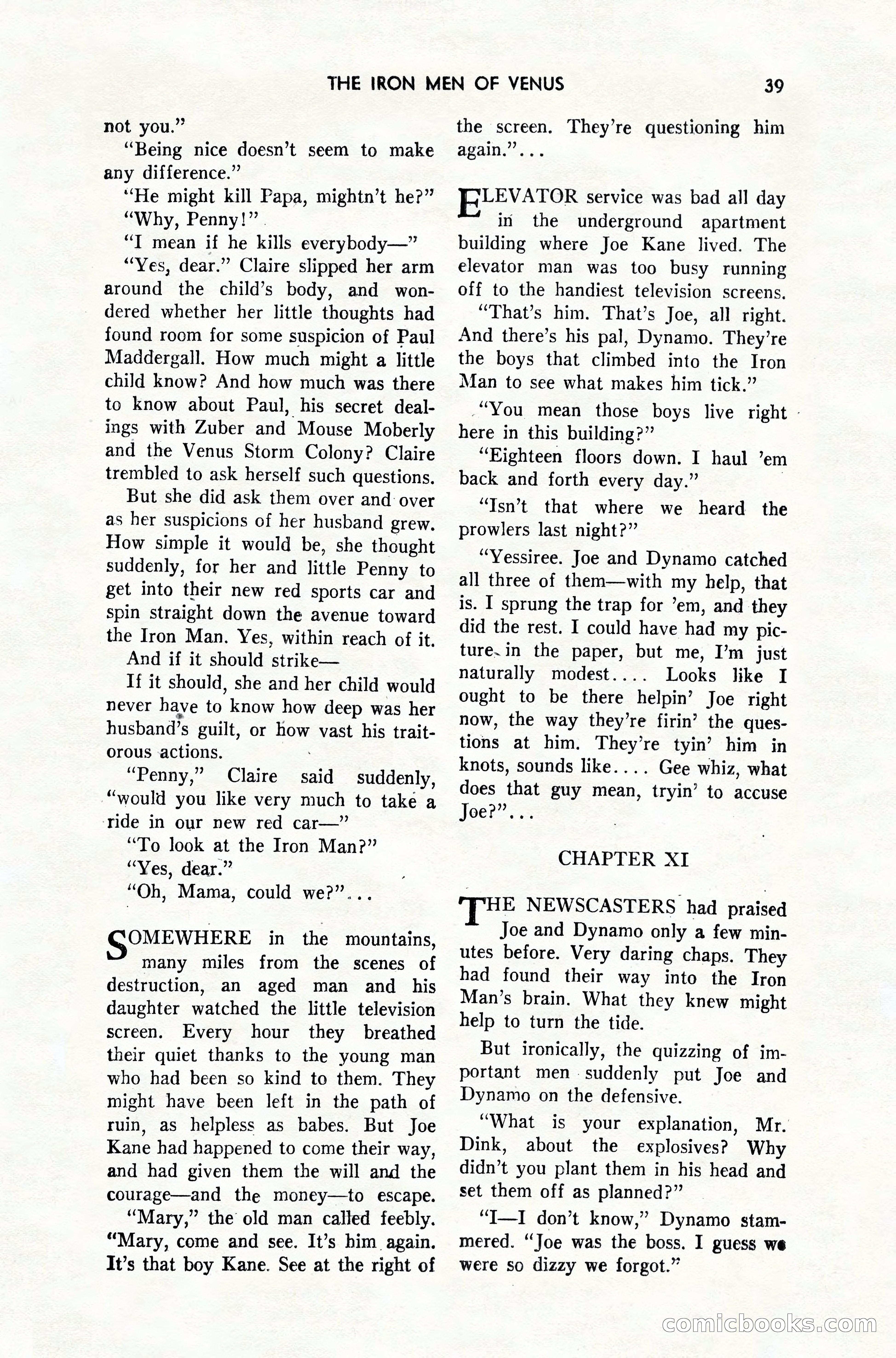 Amazing Stories, February 1952 — page 39 of 164
